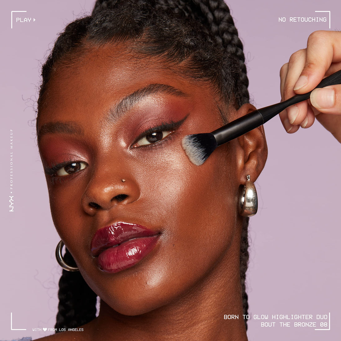 NYX PROFESSIONAL MAKEUP Born To Glow Icy Highlighter Duo, Bout The Bronze