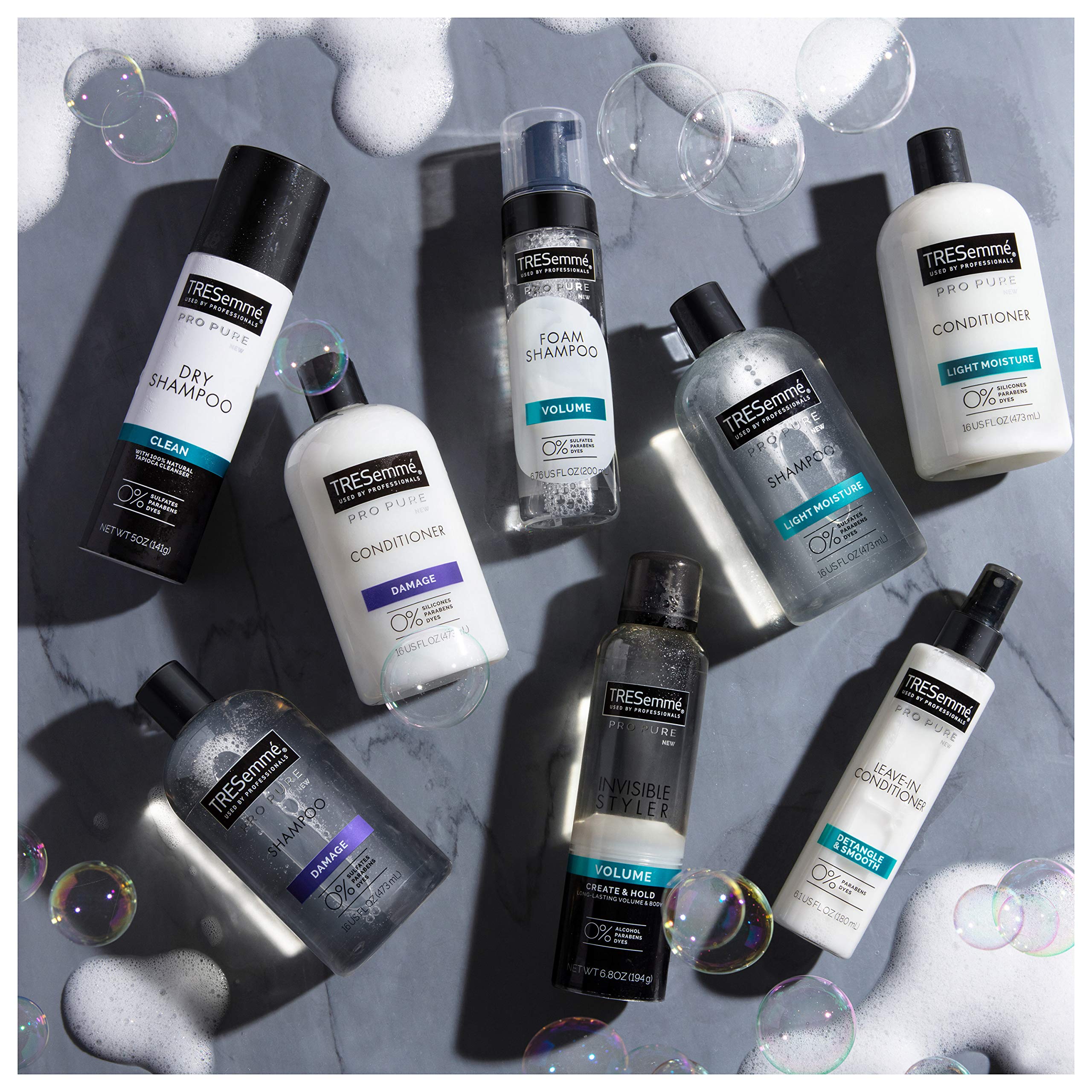 TRESemmé Pro Pure Shampoo For Daily Moisture Light Moisture Paraben Free, Dye Free Shampoo 16 oz