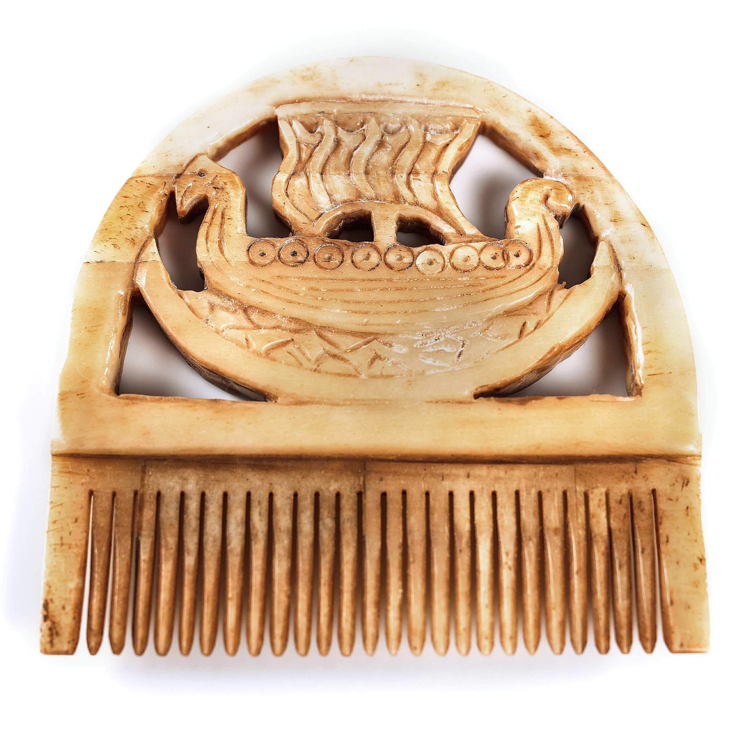 Norse Tradesman Authentic Bone Drakkar Comb for Beard and Hair