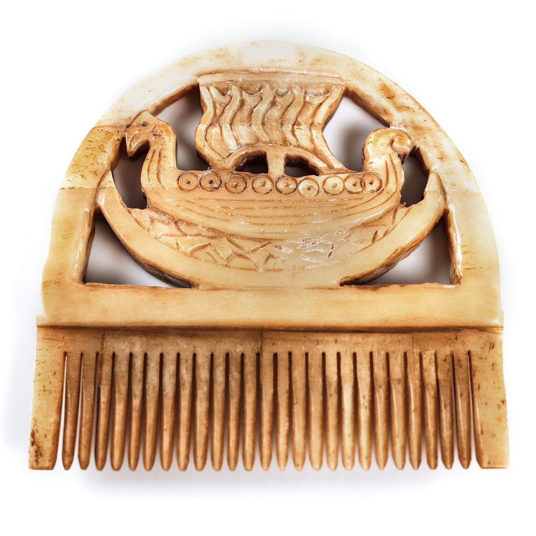 Norse Tradesman Authentic Bone Drakkar Comb for Beard and Hair