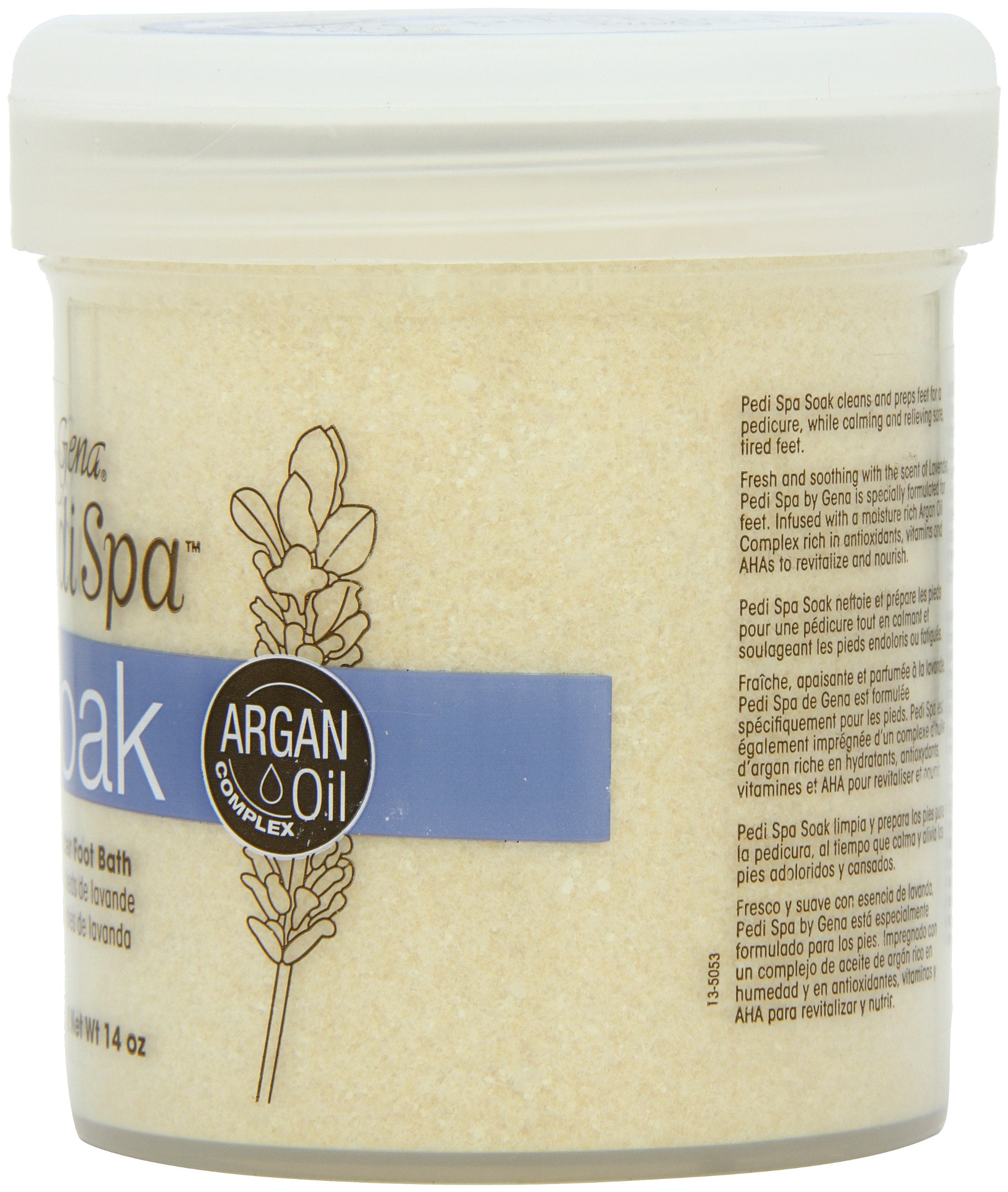 Gena Pedi Spa with Argan Oil Complex Pedi Spa Soak, 14 Ounce