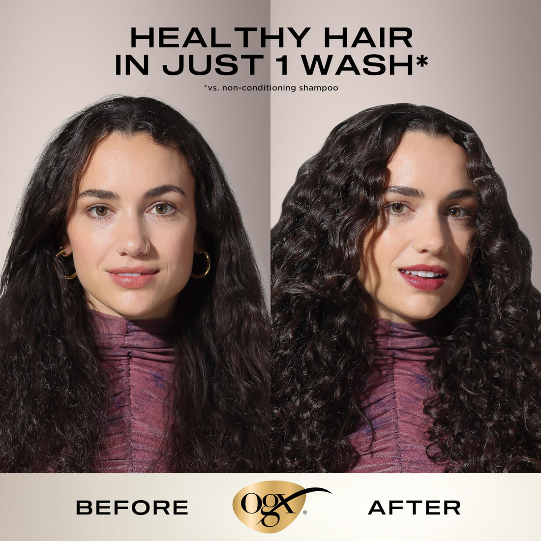 OGX Nourishing + Coconut Milk Moisturizing Conditioner, Hydrating & Restoring Conditioner Moisturizes for Soft Hair After the First Use, Travel Size, TSA-Compliant, 3 fl. oz