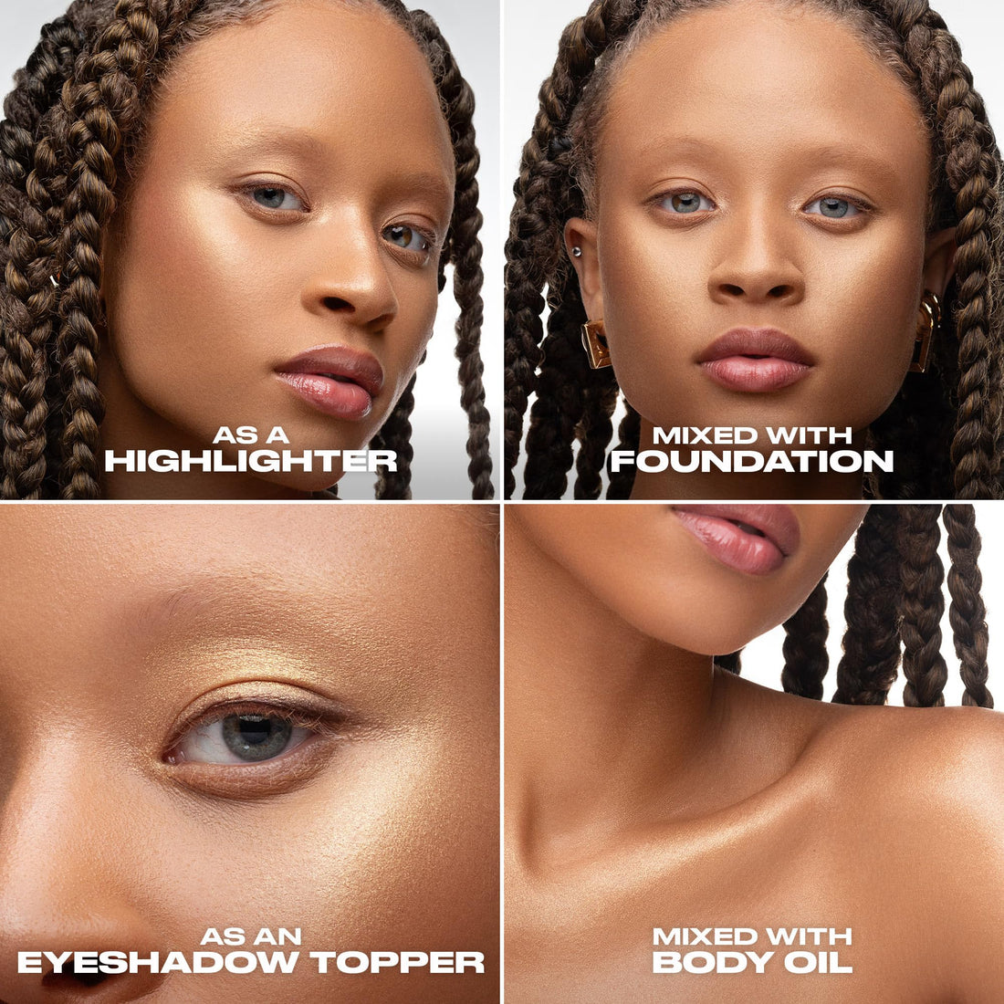 Urban Decay Face Bond Waterproof Luminizer (PCH - Brightening Peach Rose), All-Over Liquid Highlighter + Bronzer, with 3% Niacinamide, Smudge-Resistant, Transfer-Resistant - 1 fl oz