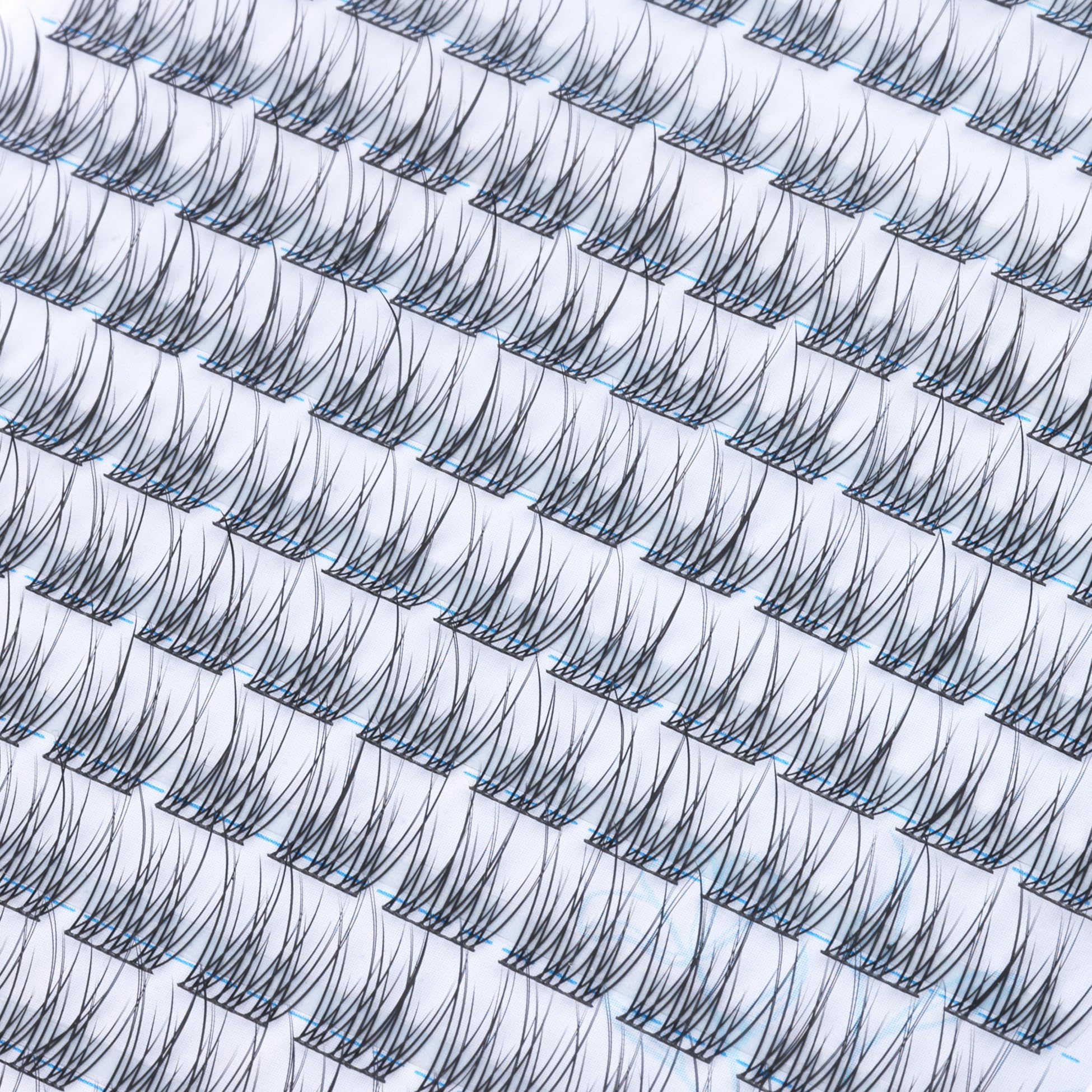 Natural Cluster Lashes Kit 168 Pcs Wispy Lash Extensions CC-Curly 9-11MM Mixed Lengths Eyelash Extension Individual Kit with Lashes Bond and Seal and Tweezers DIY at Home by Mavphnee