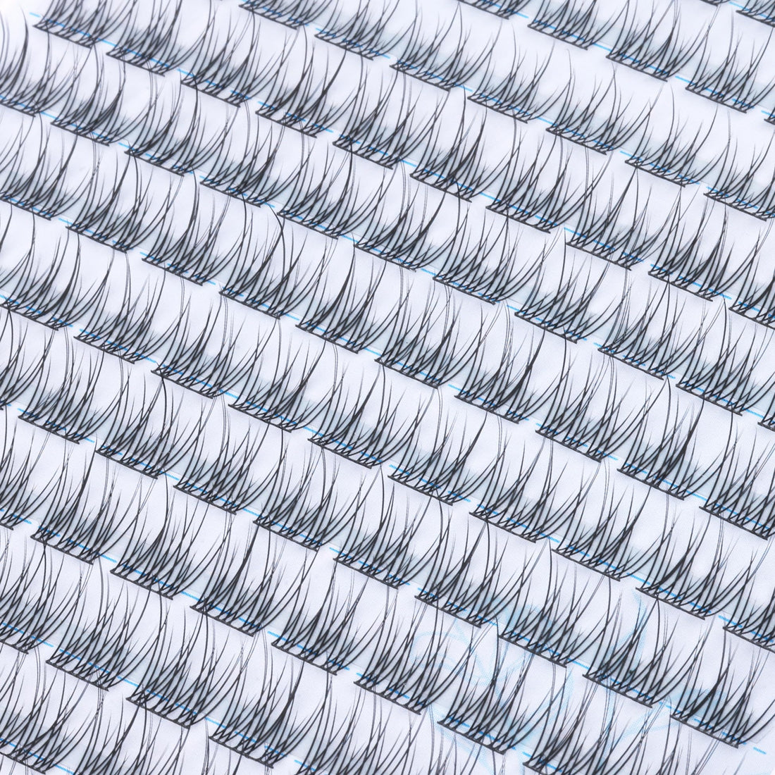 Natural Cluster Lashes Kit 168 Pcs Wispy Lash Extensions CC-Curly 9-11MM Mixed Lengths Eyelash Extension Individual Kit with Lashes Bond and Seal and Tweezers DIY at Home by Mavphnee