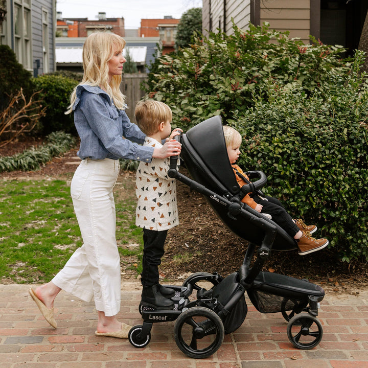 Lascal BuggyBoard Maxi Universal Stroller Board, Fits Strollers Including UPPAbaby, Baby Jogger, Bugaboo, No Need for a Double Stroller for Infant and Toddler, Max Weight 66 lbs, Black
