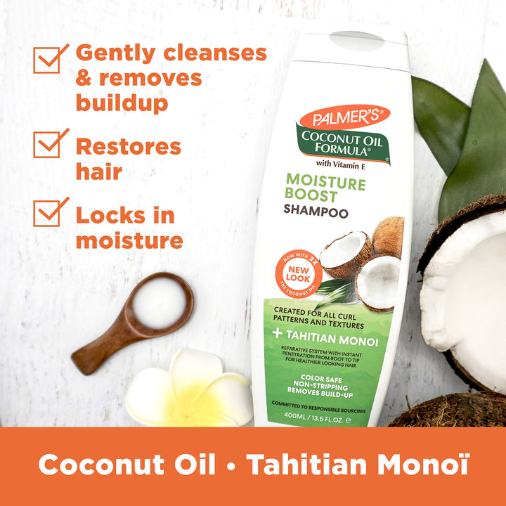 Palmer's Coconut Oil Formula Conditioning Shampoo, 13.5 Fluid Ounce (Pack of 2)