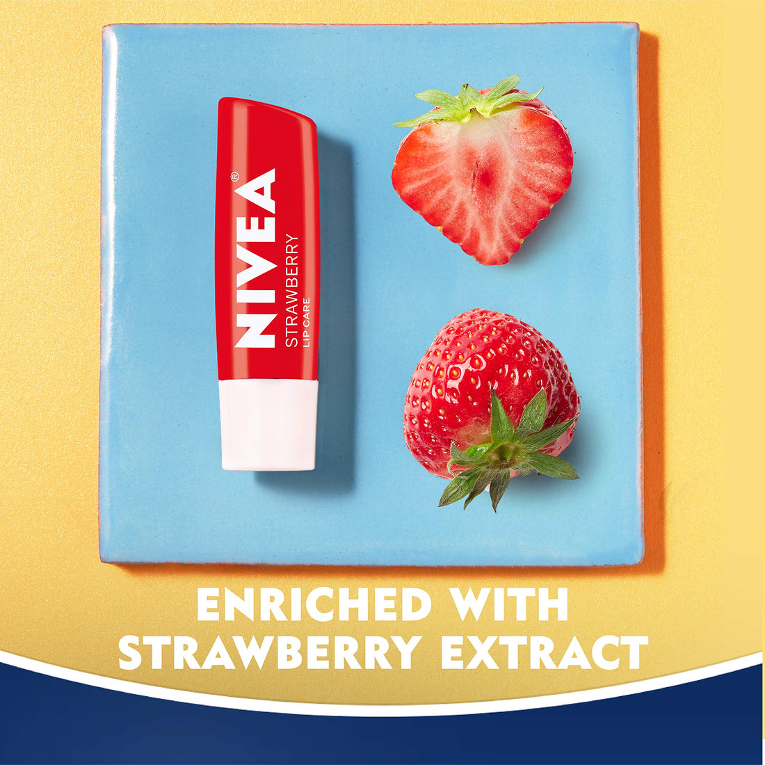 Nivea Lip Care Fruit Variety Pack - Tinted Lip Balm For Beautiful, Soft Lips - Pack Of 4, Multicolor