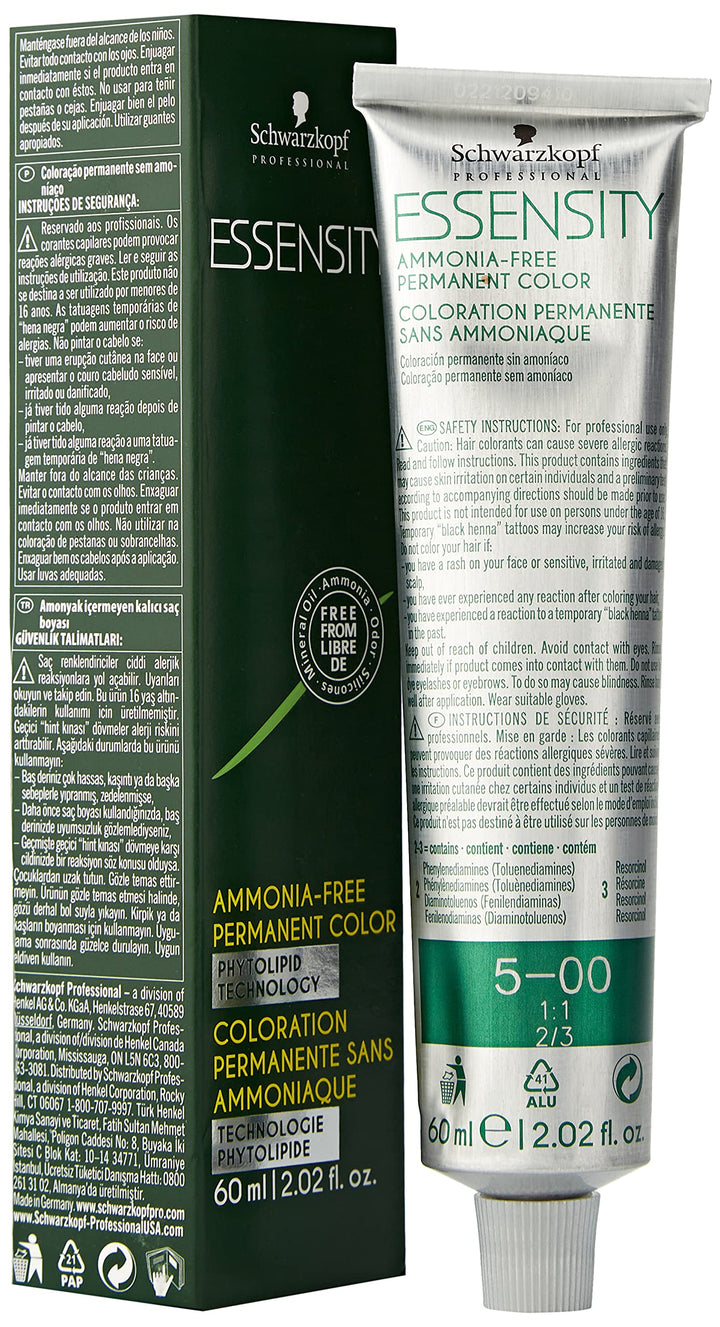 Schwarzkopf Professional Essensity Permanent Hair Color - 5-00 Light Brown Forte