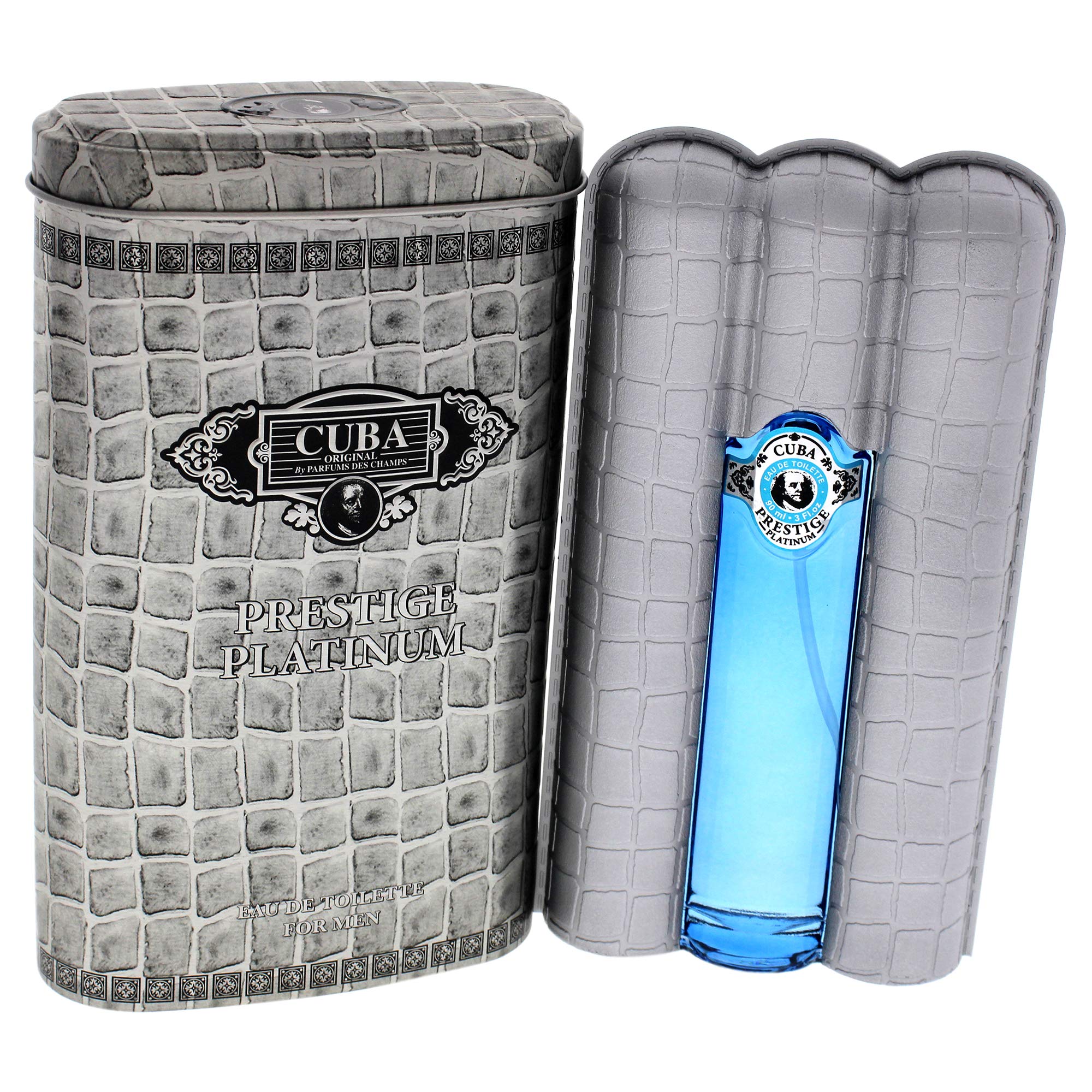 Cuba Prestige Platinum by Cuba, 3 oz Eau De Toilette Spray for Men