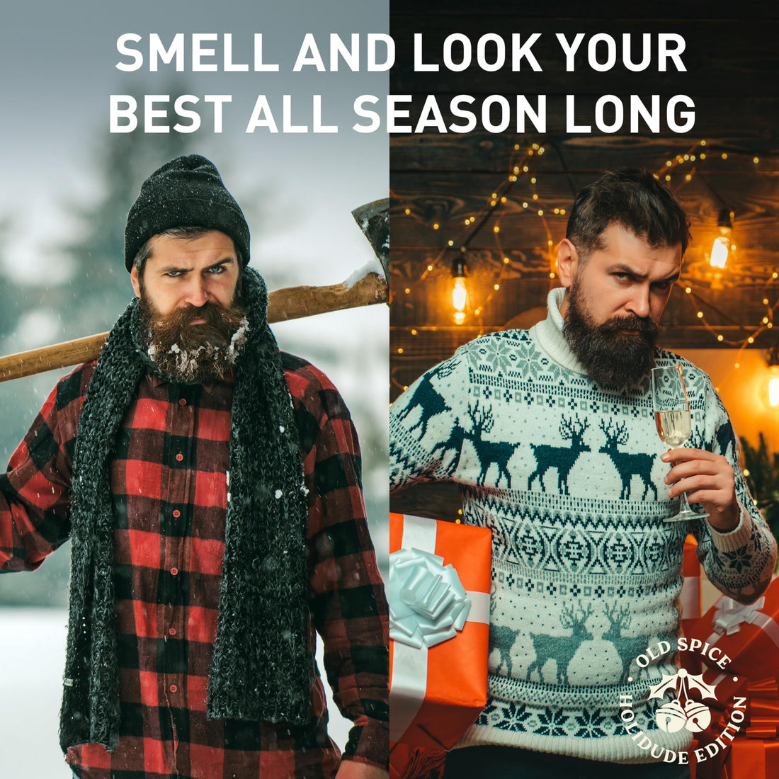 Old Spice Antiperspirant & Deodorant for Men, Holidudes Limited Edition, 24/7 Sweat Protection, Stocking Stuffer, Jacked Frost Frosted Mint Scent, 2.6 oz