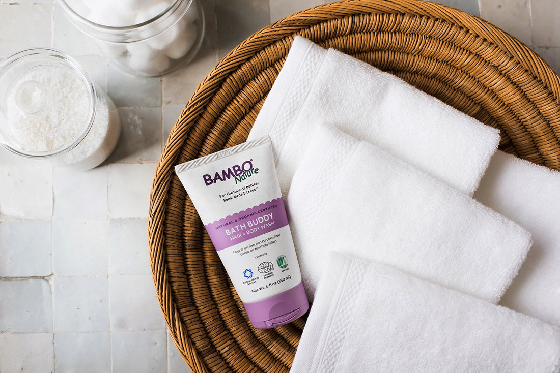 Bambo Nature Bath Buddy Hair & Body Wash, 5 fl oz, 6 Count (1 Pack of 6 Tubes)