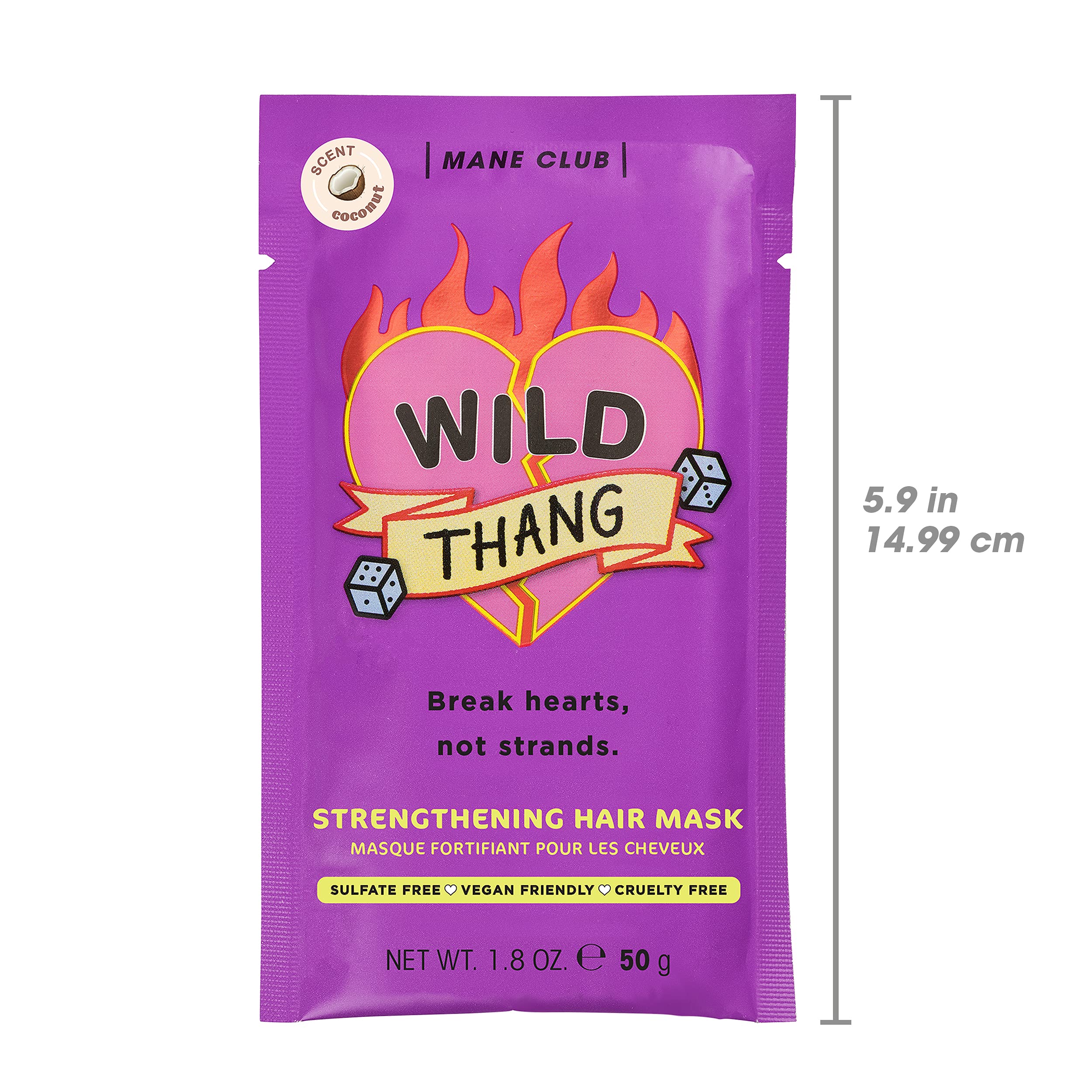 MANE CLUB Wild Thang Deep Conditioner, cruelty free, vegan, no sulfates or parabens — Pack of 2