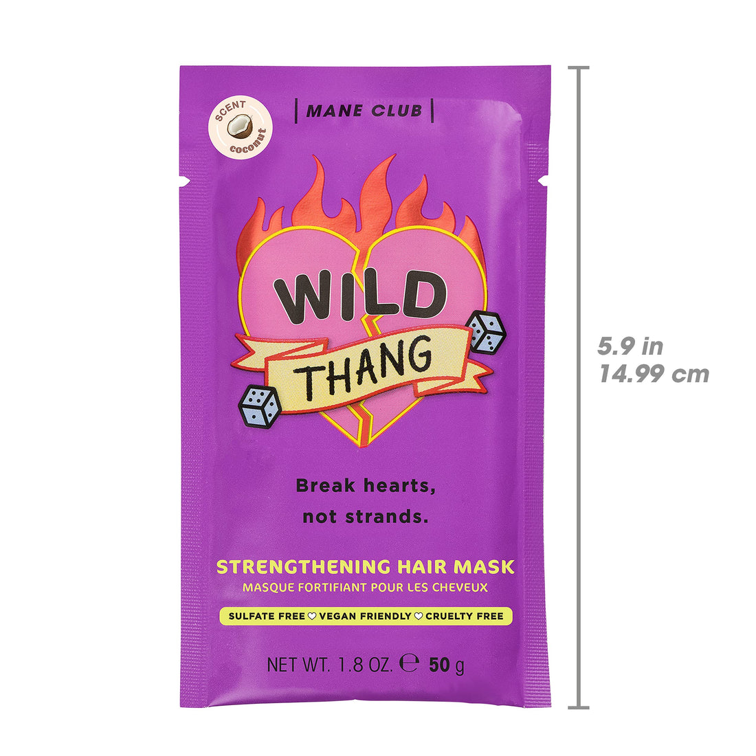 MANE CLUB Wild Thang Deep Conditioner, cruelty free, vegan, no sulfates or parabens — Pack of 2