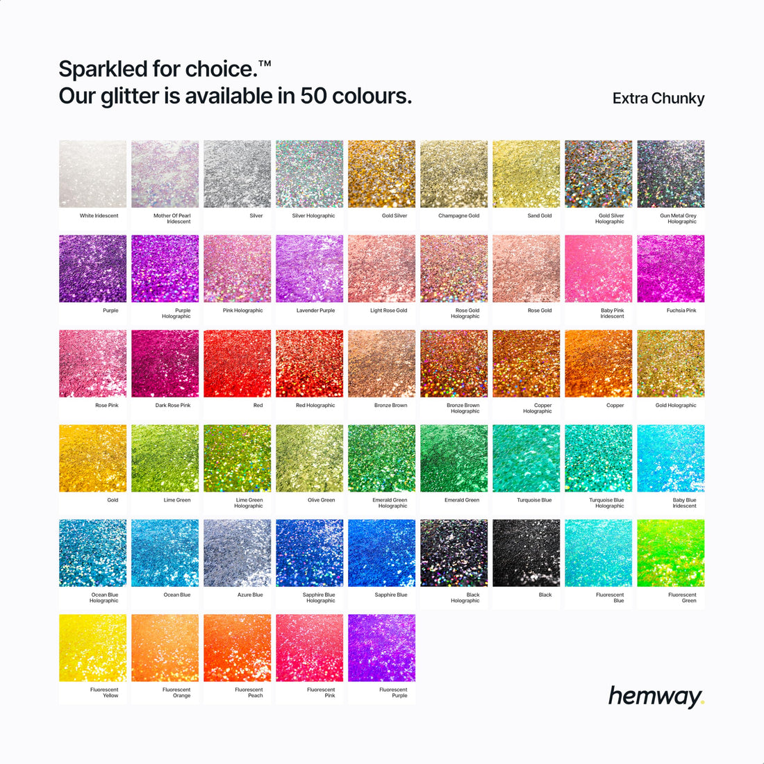 Hemway Premium Ultra Sparkle Glitter Multi Purpose Metallic Flake for Arts Crafts Nails Cosmetics Resin Festival Face Hair - Lime Green Holographic - Extra Chunky (1/24 0.040 1mm) 100g / 3.5oz