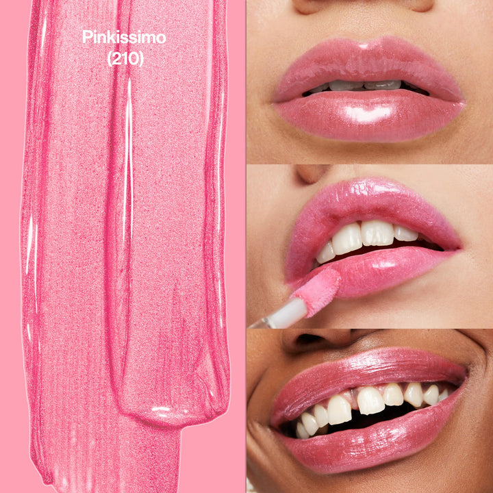 Revlon Super Lustrous Lip Gloss, Non-Sticky, Hydrating, High Shine Finish, 210 Pinkissimo, 0.13 oz