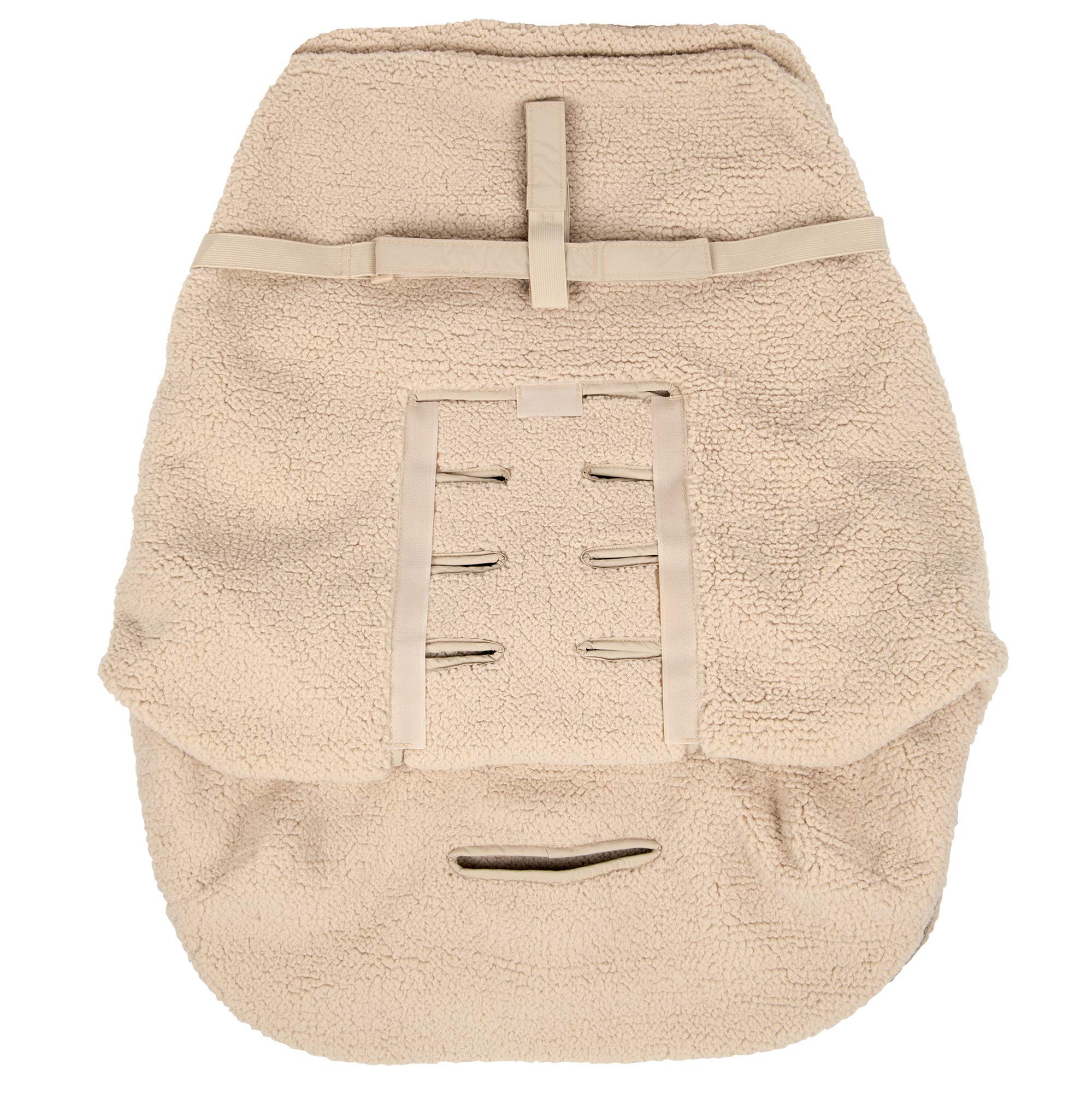 Tomy Cole Bundle Me Winter Baby Car Seat Cover and Bunting Bag - Sherpa Lined Infant Car Seat and Baby Carrier Cover - Cozy Winter Baby Car Seat Covers - Original Shearling