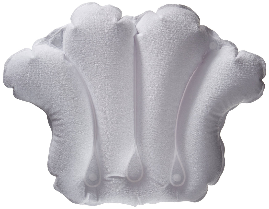 Aquasentials Inflatable Bath Pillow - Terry Cloth