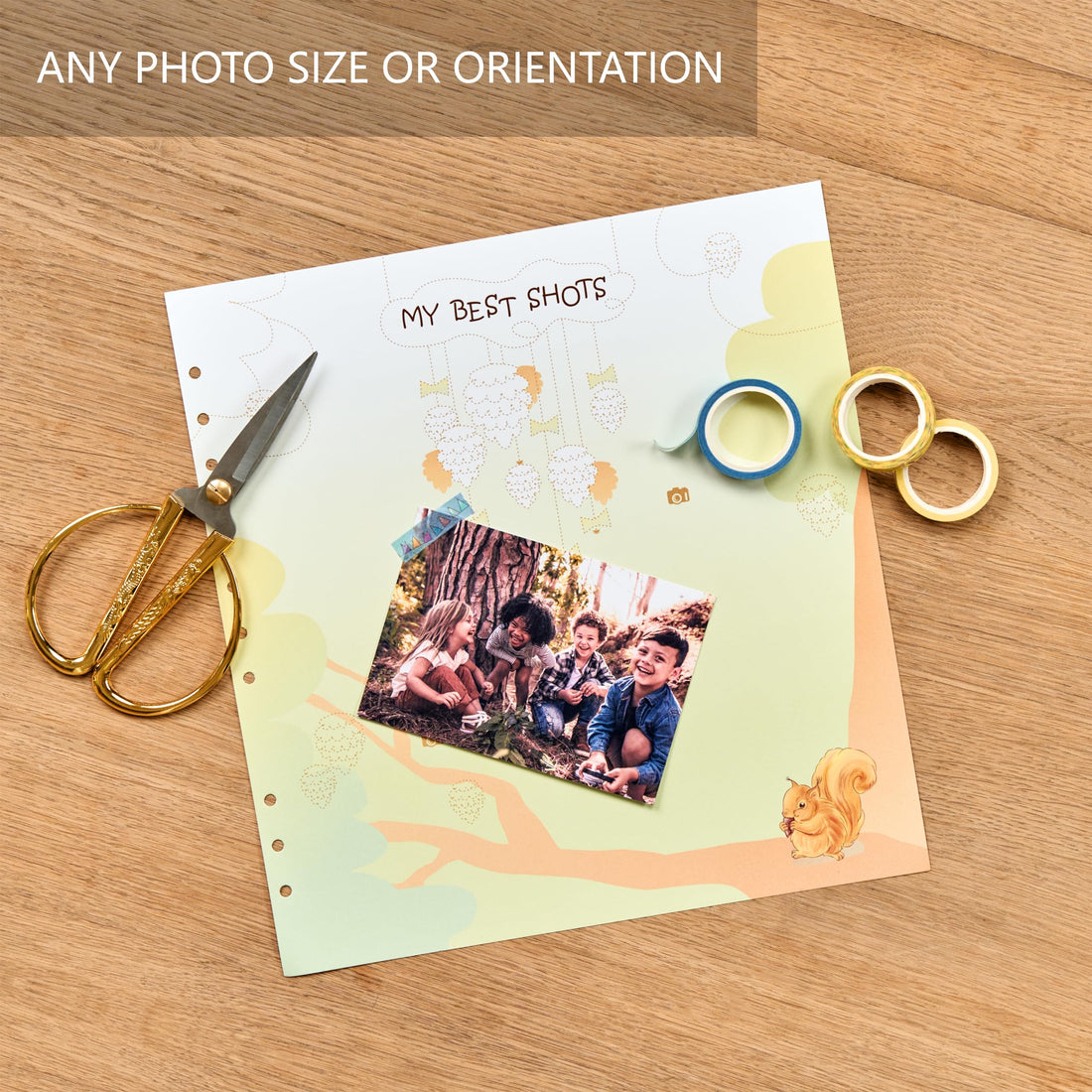 Yulka Crafts Baby Memory Book Extra Pages for Photos – 10 Additional Paper Sheets for Loose-Leaf Elephant Baby Photo Album Keepsake Journal for Newborns | Refill Paper Set – for Girls and Boys