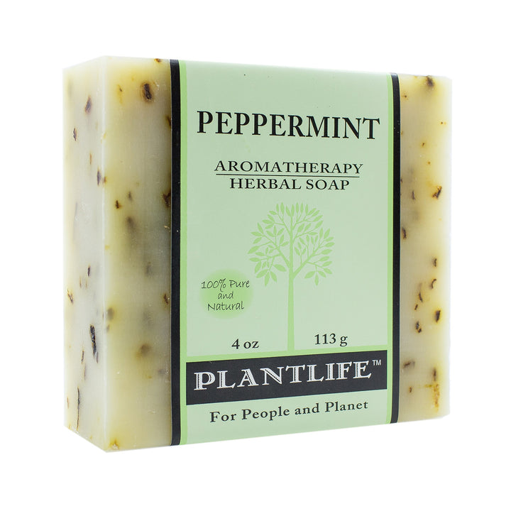 Peppermint 100% Pure & Natural Aromatherapy Herbal Soap- 4 oz (113g)