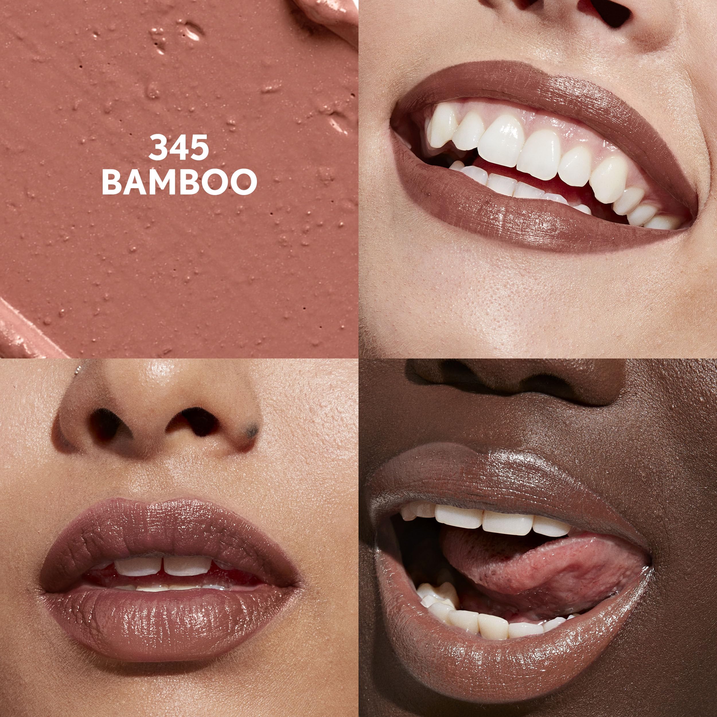 COVERGIRL Clean Lip Color, Bamboo, Satin Finish, Squalane, Avocado & Aloe, Carmine-Free, Non-Drying, 0.12oz