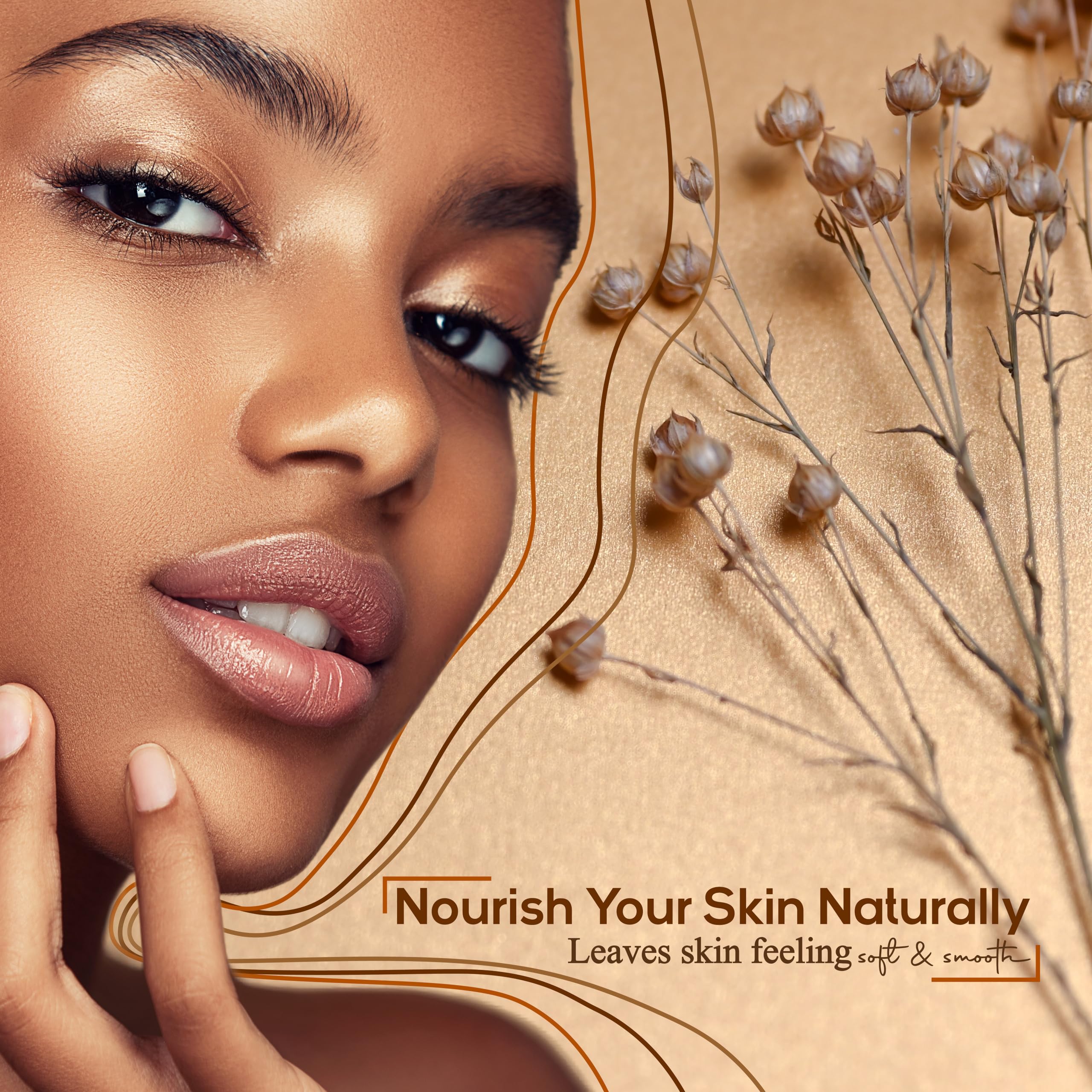 Flaxseed Oil 4 fl. oz. Unrefined Cold Pressed 100% Pure Natural Carrier For Skin, Face, Body Moisturizer, and Hair Growth.