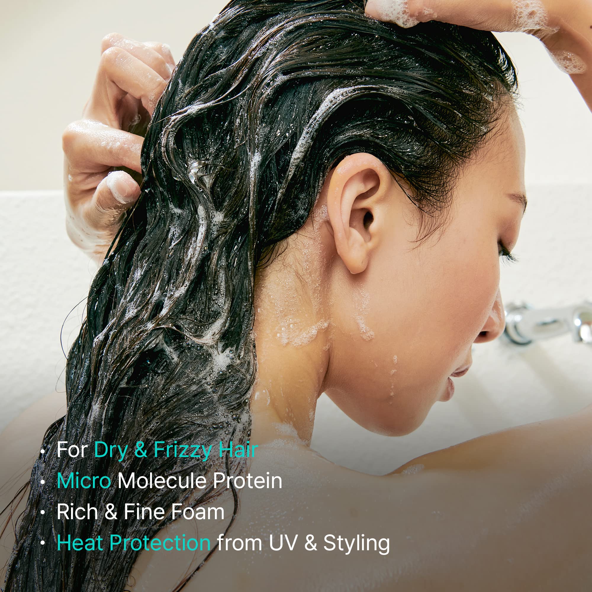 LA'DOR Keratin LPP Damage Care Shampoo w/Proteins & Plant Oils - pH Balanced Sub Acidic for Dry Damaged Frizzy Coarse Thinning Hair - NO Silicone, Paraben, Sulfate, Alcohol 17.9 Fl Oz LADOR Korean