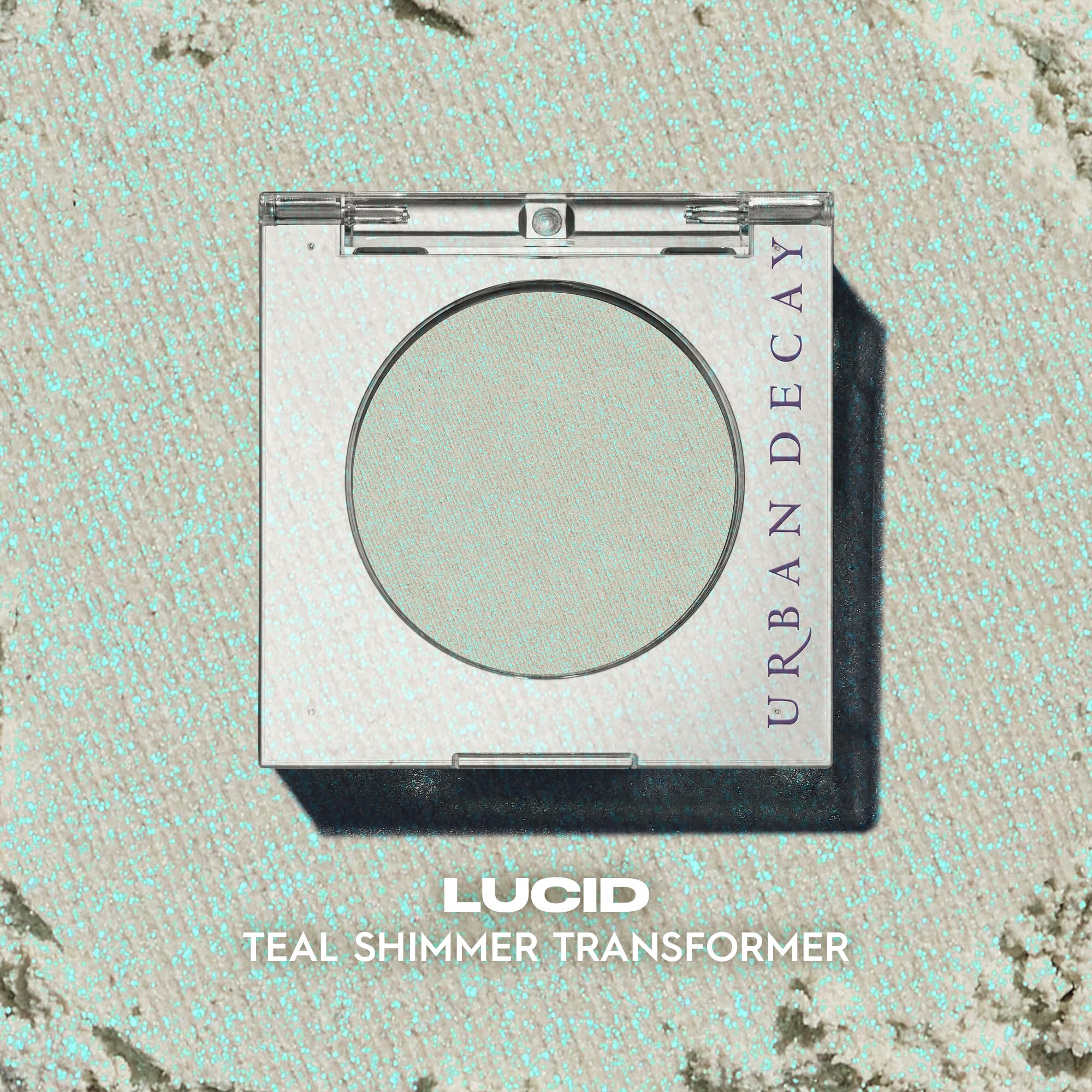 URBAN DECAY 24/7 Longwear Eyeshadow Single (Lucid - Teal Blue Shimmer), High-Pigment Eye Shadow Compact, Smooth & Blendable Colors, Crease-free, Vegan - 0.06 oz