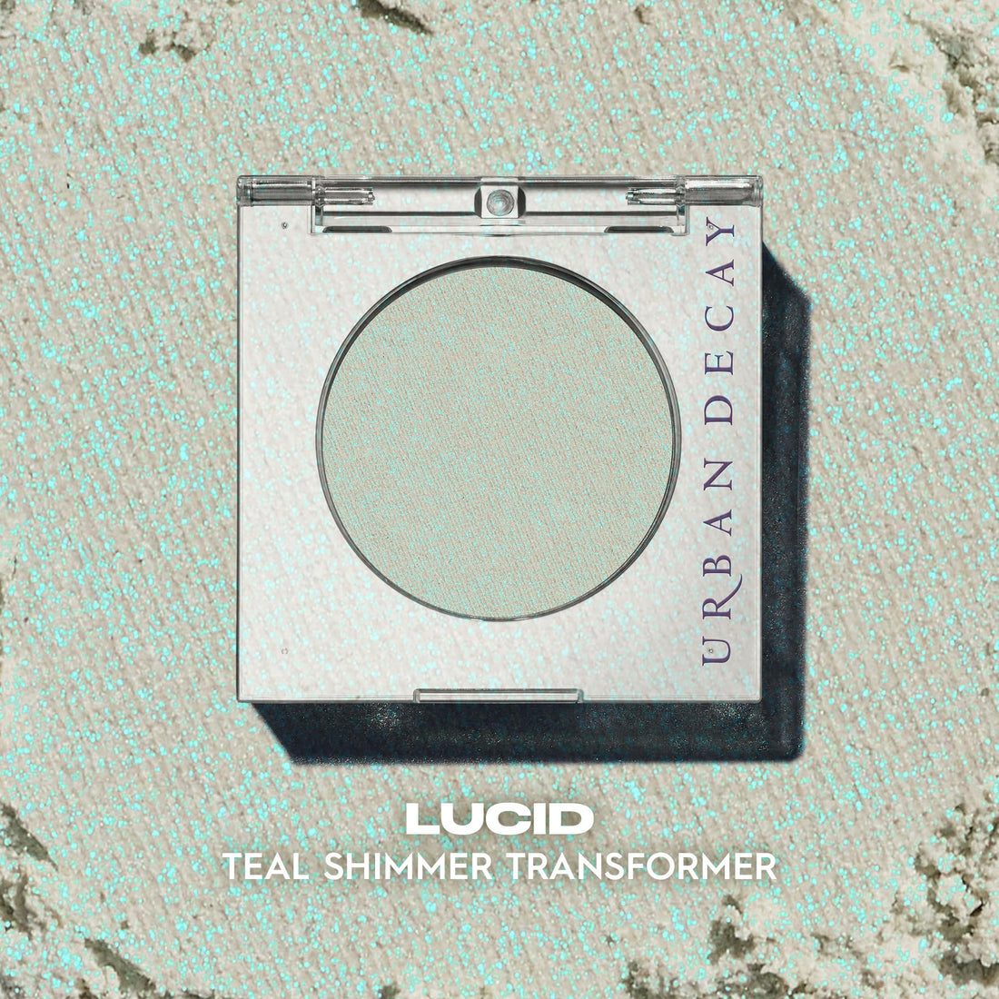 URBAN DECAY 24/7 Longwear Eyeshadow Single (Lucid - Teal Blue Shimmer), High-Pigment Eye Shadow Compact, Smooth & Blendable Colors, Crease-free, Vegan - 0.06 oz