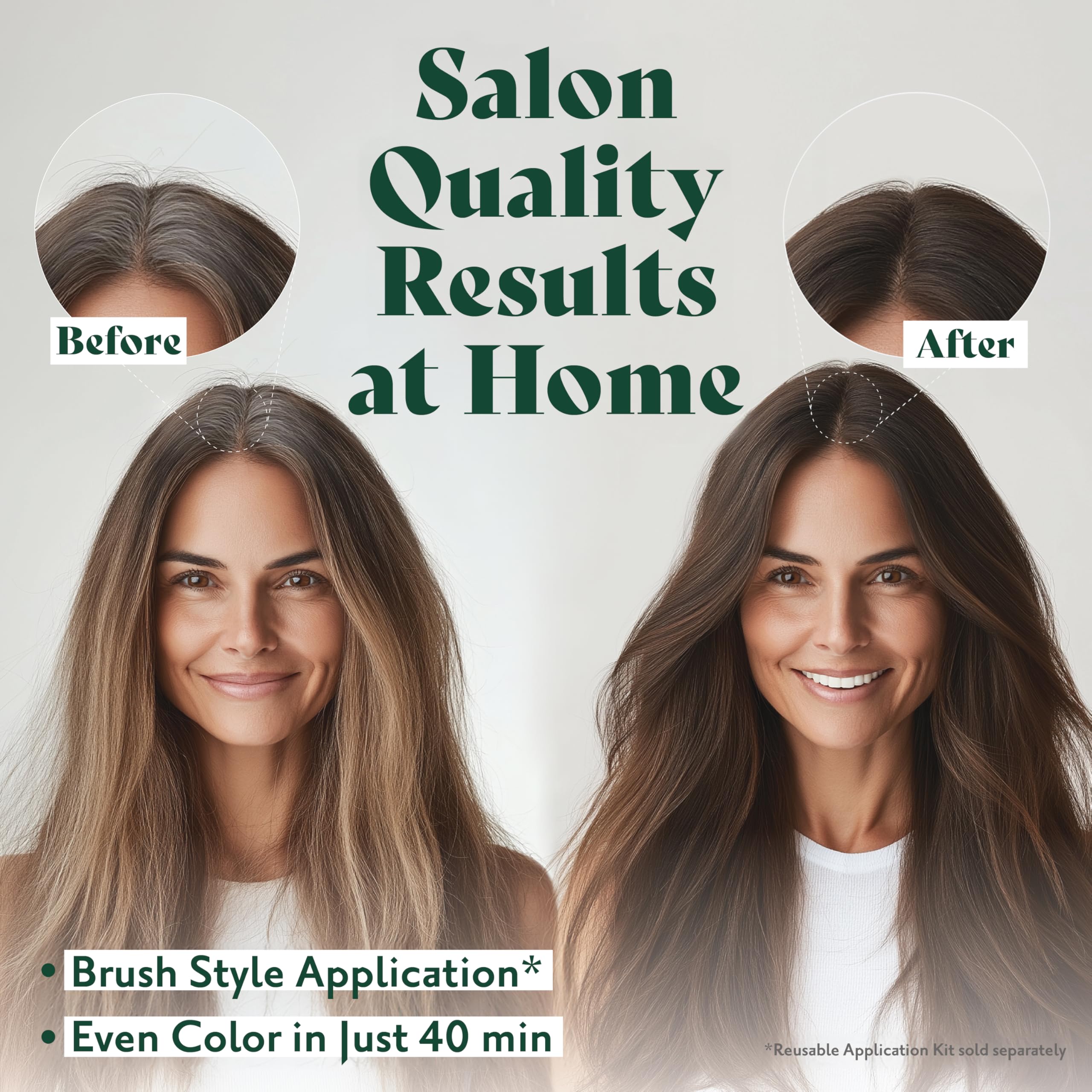 Herbatint Permanent Hair Dye For Women - 4N Chestnut - For Up To 100% Gray Coverage of Resistant Gray Hair - Ammonia-Free, Alcohol-Free & Vegan - Salon Influenced Hair color 5.75 fl oz