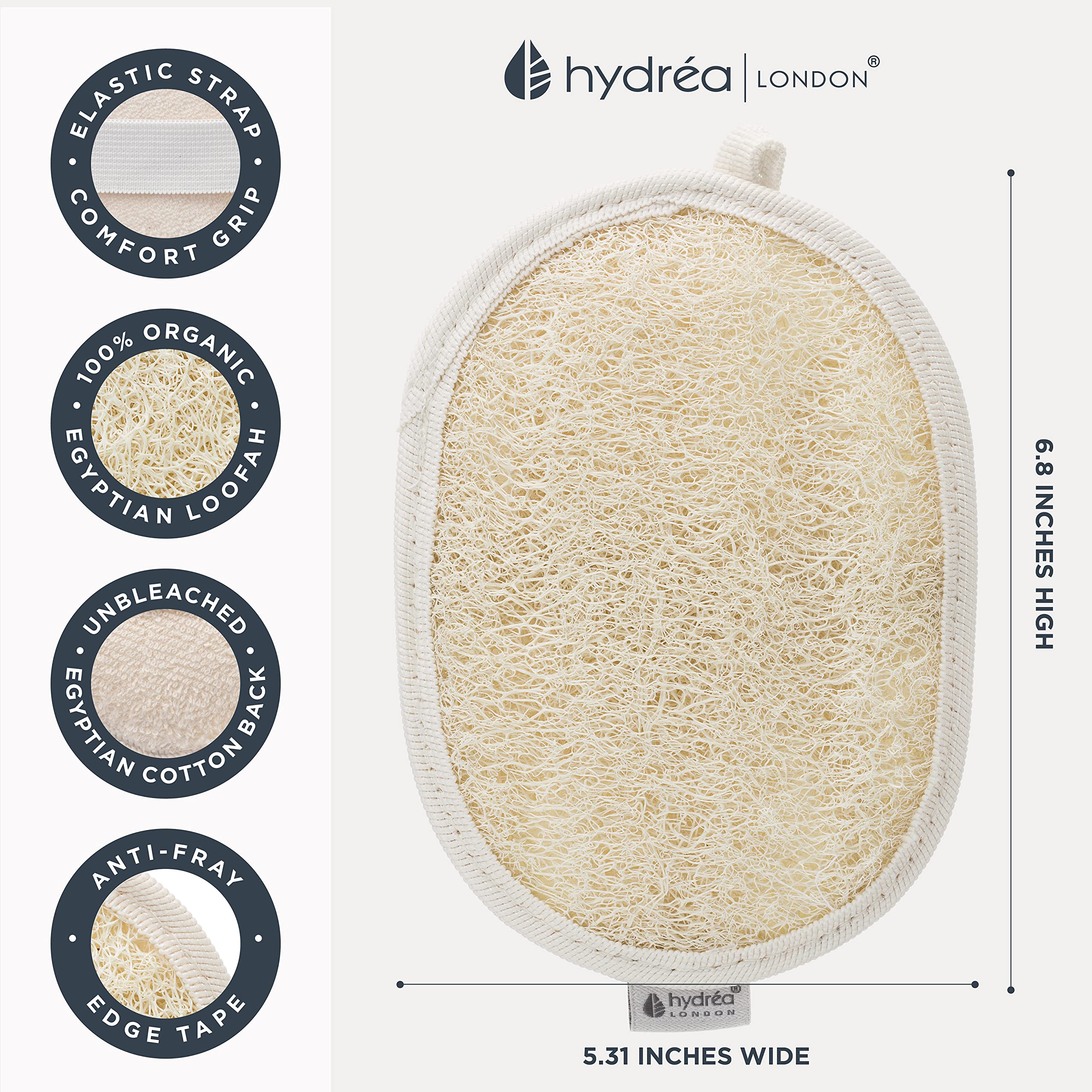 Organic Egyptian Loofah Exfoliating Body Pad - Luxury Body Exfoliator