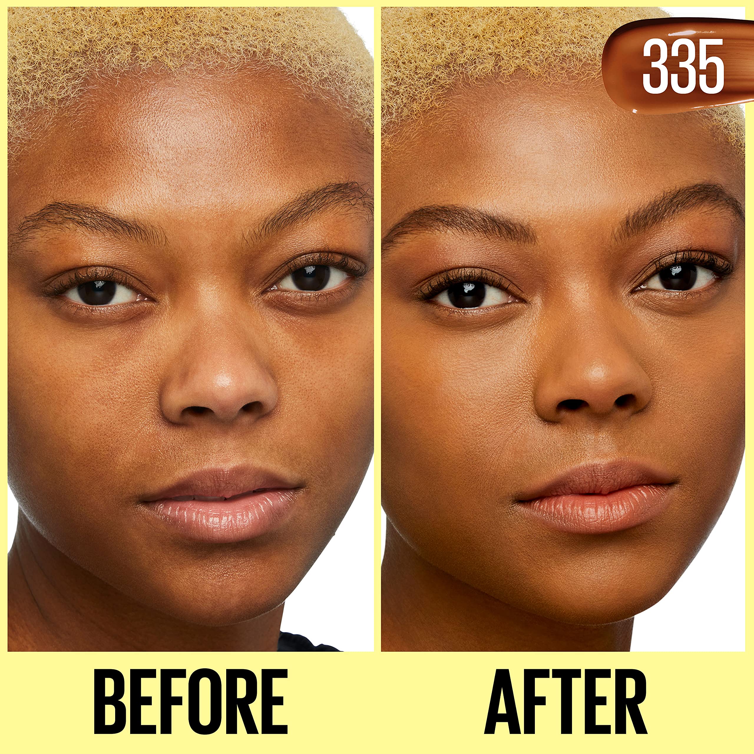 Maybelline Fit Me Tinted Moisturizer, Natural Coverage, Face Makeup, 335, 1 Count