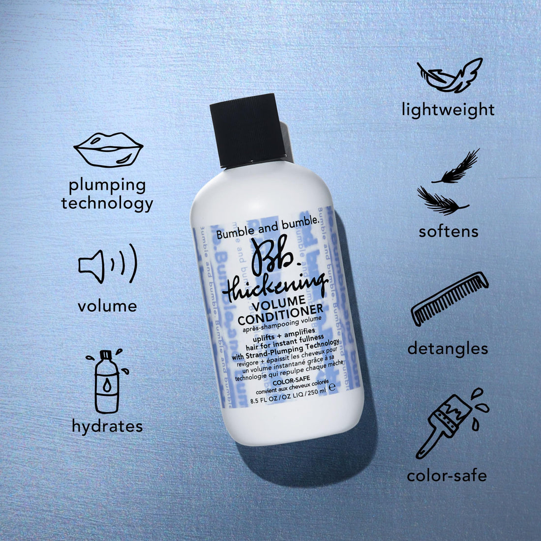 Bumble and bumble. Thickening Volumizing Conditioner | For Instant Fullness | Moisturizing | Color Safe | Straight to Wavy, 8.5 Fl Oz