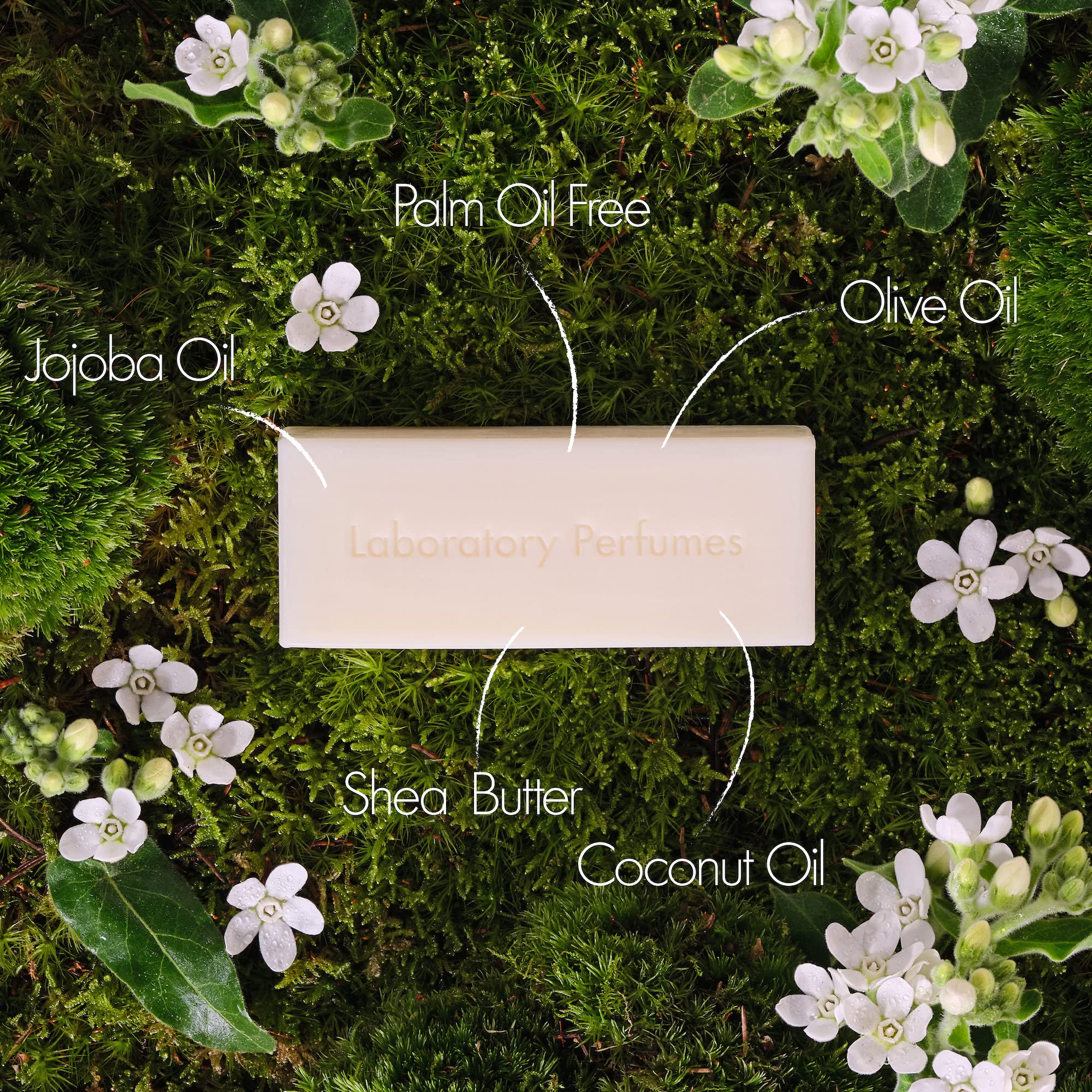 Laboratory Perfumes Amber Soap Bar | Infused with Amber Fragrance | Enriched with Shea Butter & Jojoba Oil | Palm Oil-Free, Plastic-Free & Skin-Kind (150g)