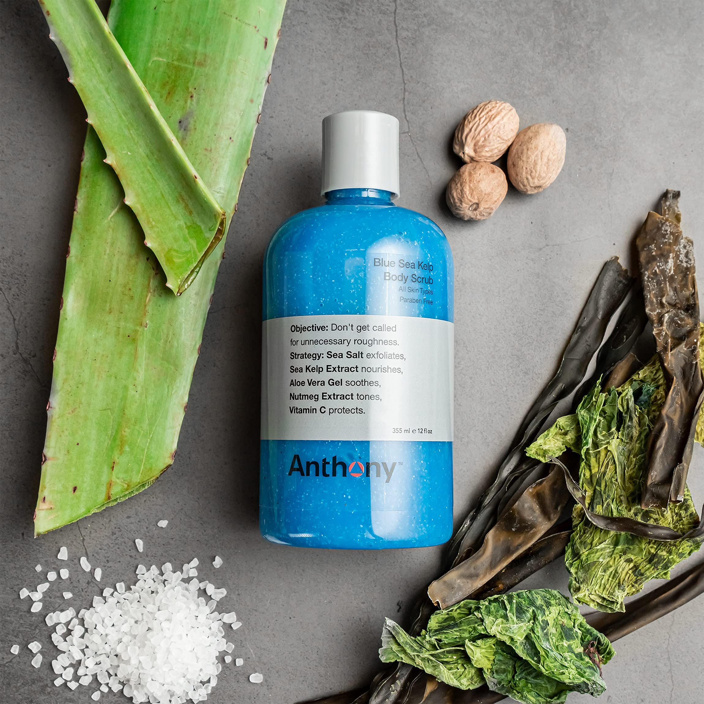 Anthony Blue Sea Kelp Body Scrub, 12 fl. oz.