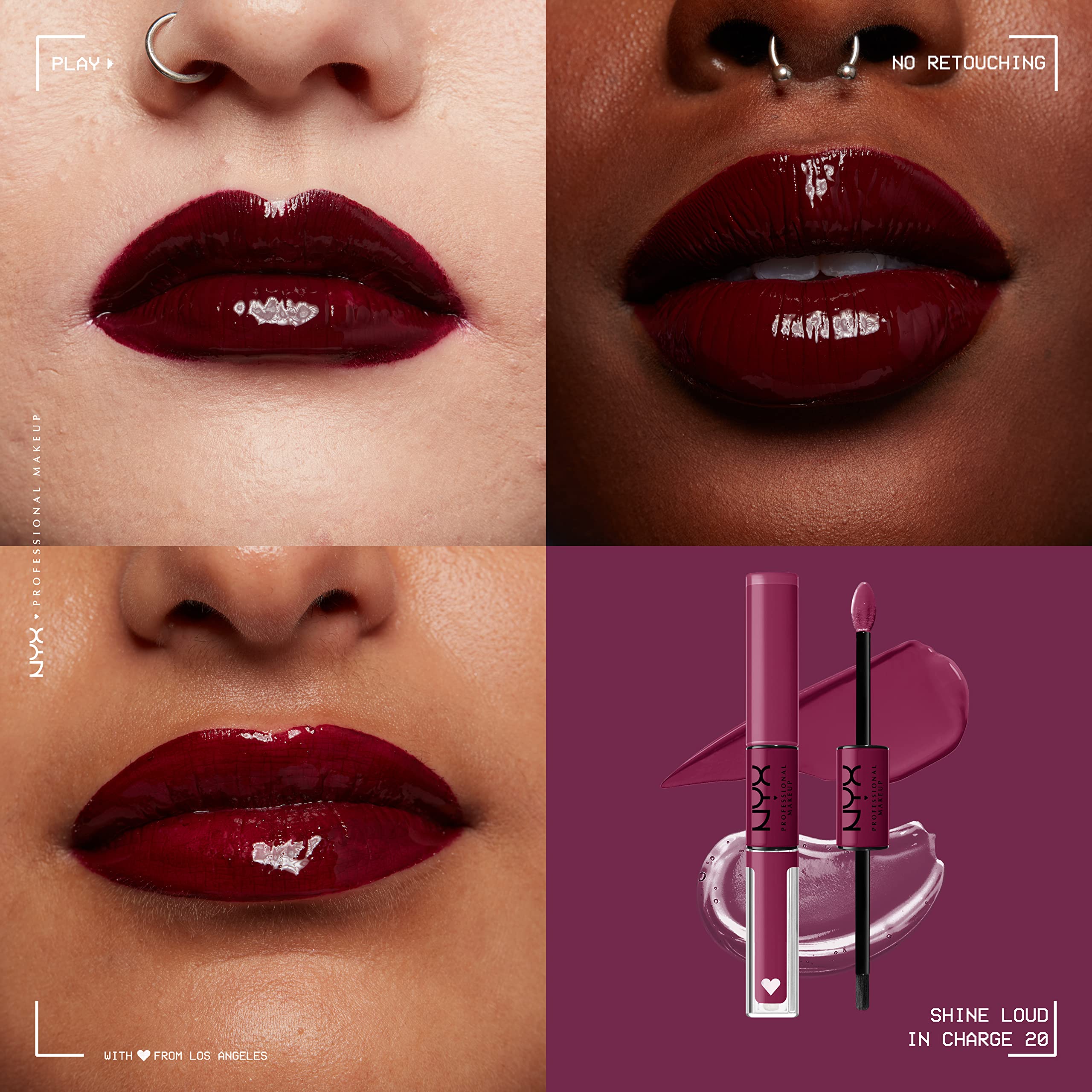 NYX PROFESSIONAL MAKEUP Shine Loud, Vegan High-Shine Long-Lasting Liquid Lipstick - In Charge