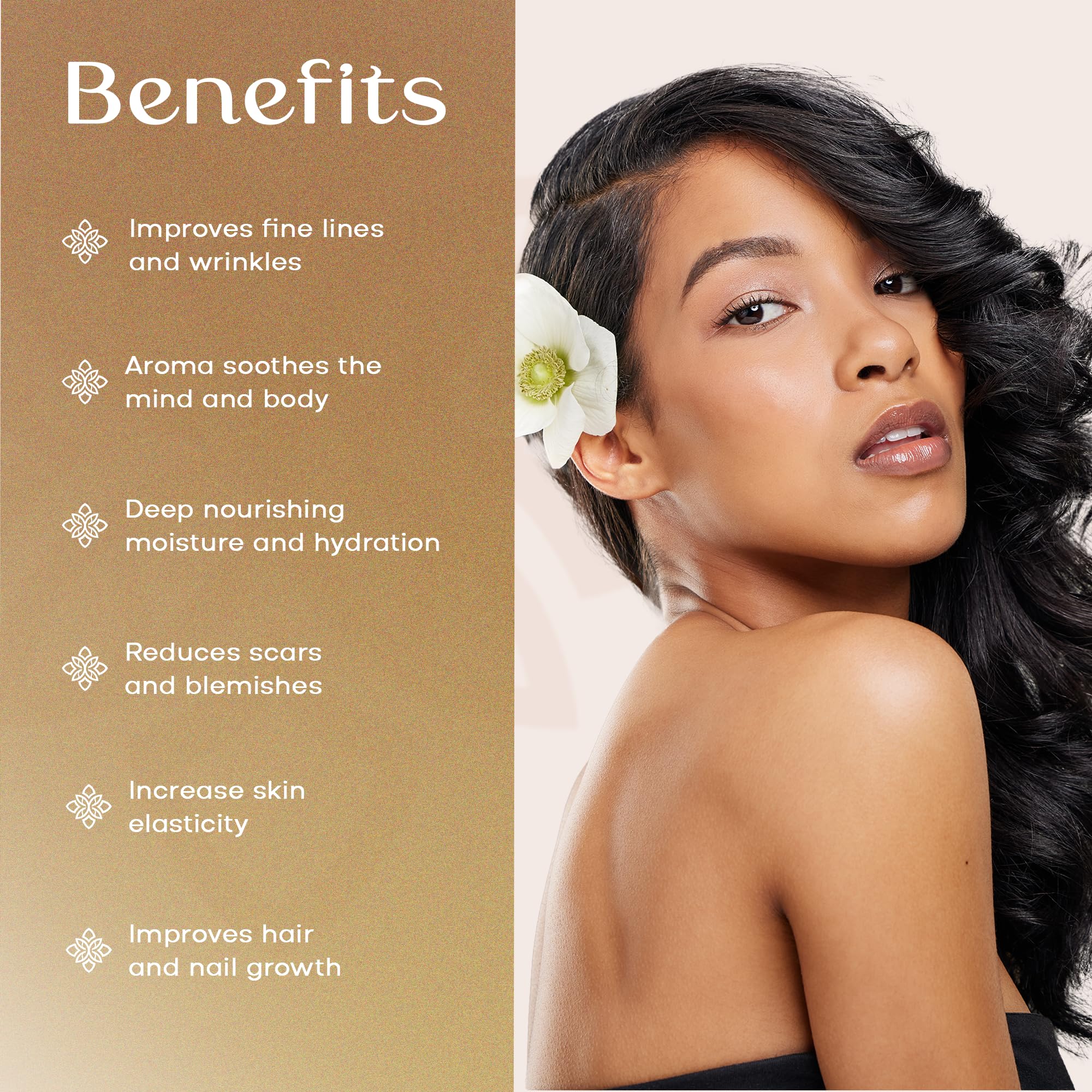 SAFA Vanillé Oil - Organic Oil for Face, Body, Hair, Nails & Aromatherapy | Vanilla Extract & Jasmine Petals - Essential Oil for Diffusers | After Shower Body Oil | Skin Moisturiser (4 Fl Oz)