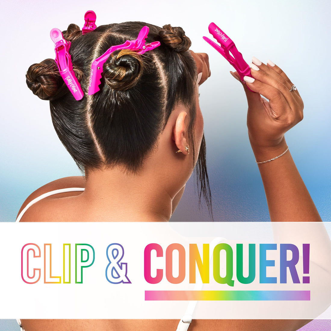 Punky Colour Hair Clips for Sectioning, Styling, and Dyeing - Strong Grip, Non-Slip, For All Hair Types, Professional Salon Hair Tools, 4-Piece, 1-Pack