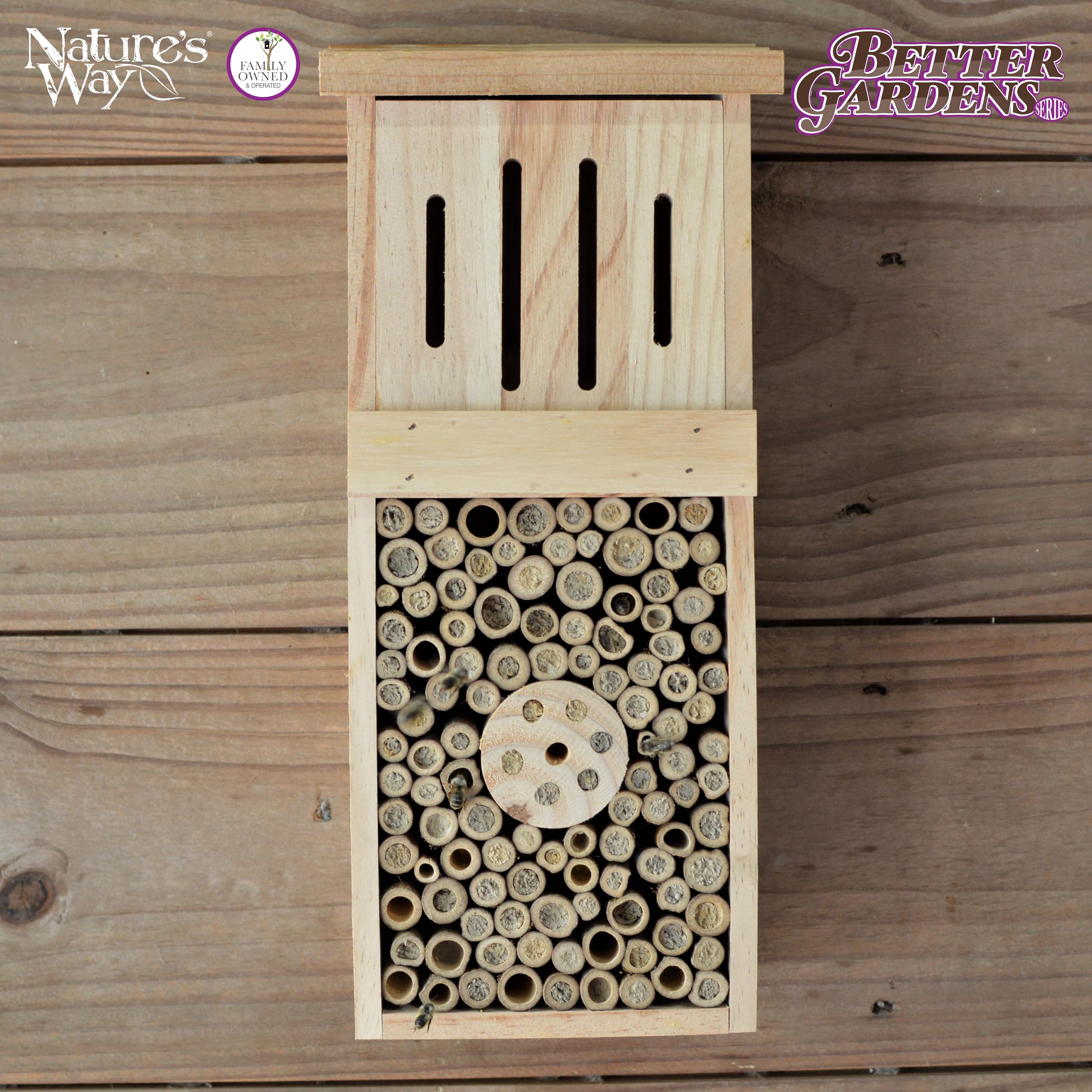 Better Gardens PWH12 Tower Power pollinator, Wood