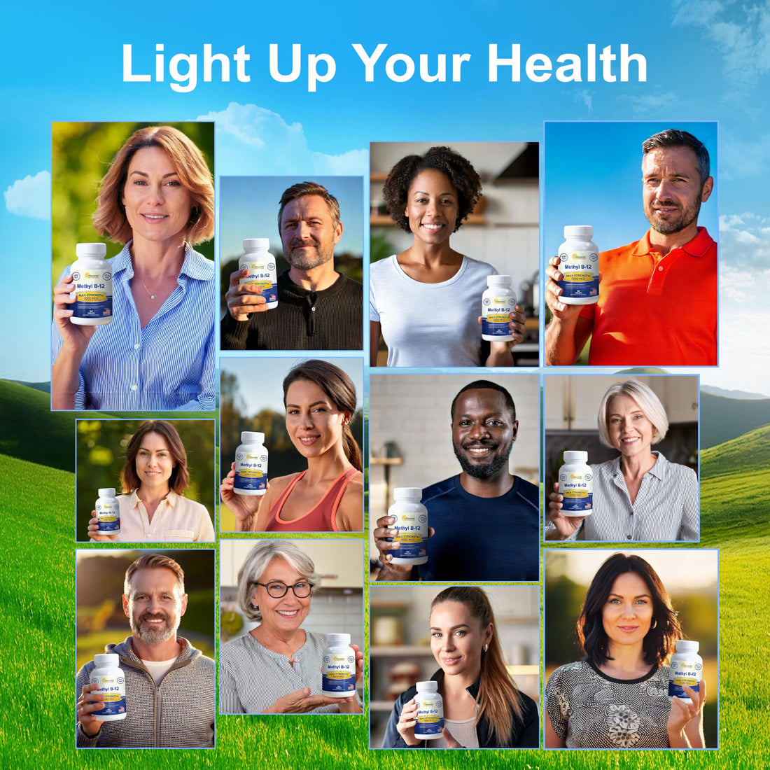 aSquared Nutrition Vitamin B12-5000 MCG Supplement with Methylcobalamin (Methyl B-12) - Max Strength Vitamin B 12 Support to Help Boost Natural Energy, Benefit Brain & Heart Function - 120 Tablets