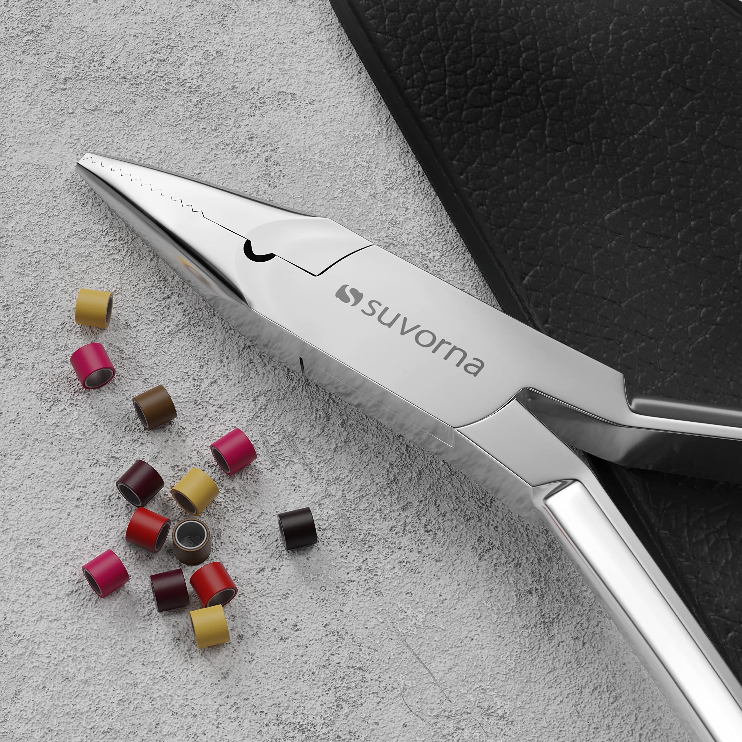 Suvorna Micro Ring Hair Extension & Beading Tool Kit Plier
