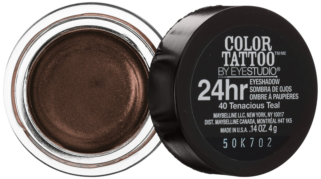 Maybelline Eyestudio ColorTattoo Leather 24HR Cream Eyeshadow, Chocolate Suede, 0.14 oz.