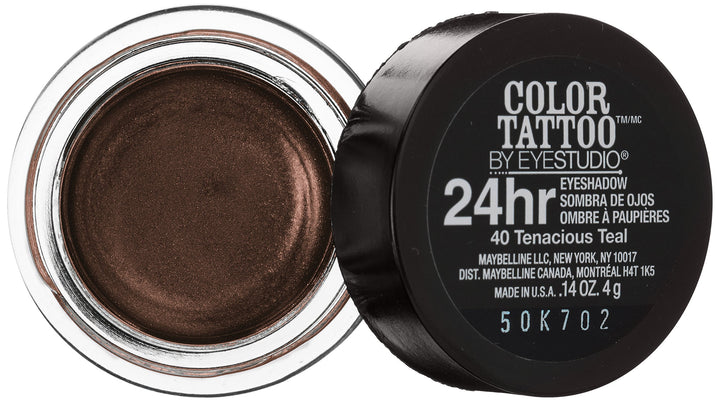 Maybelline Eyestudio ColorTattoo Leather 24HR Cream Eyeshadow, Chocolate Suede, 0.14 oz.