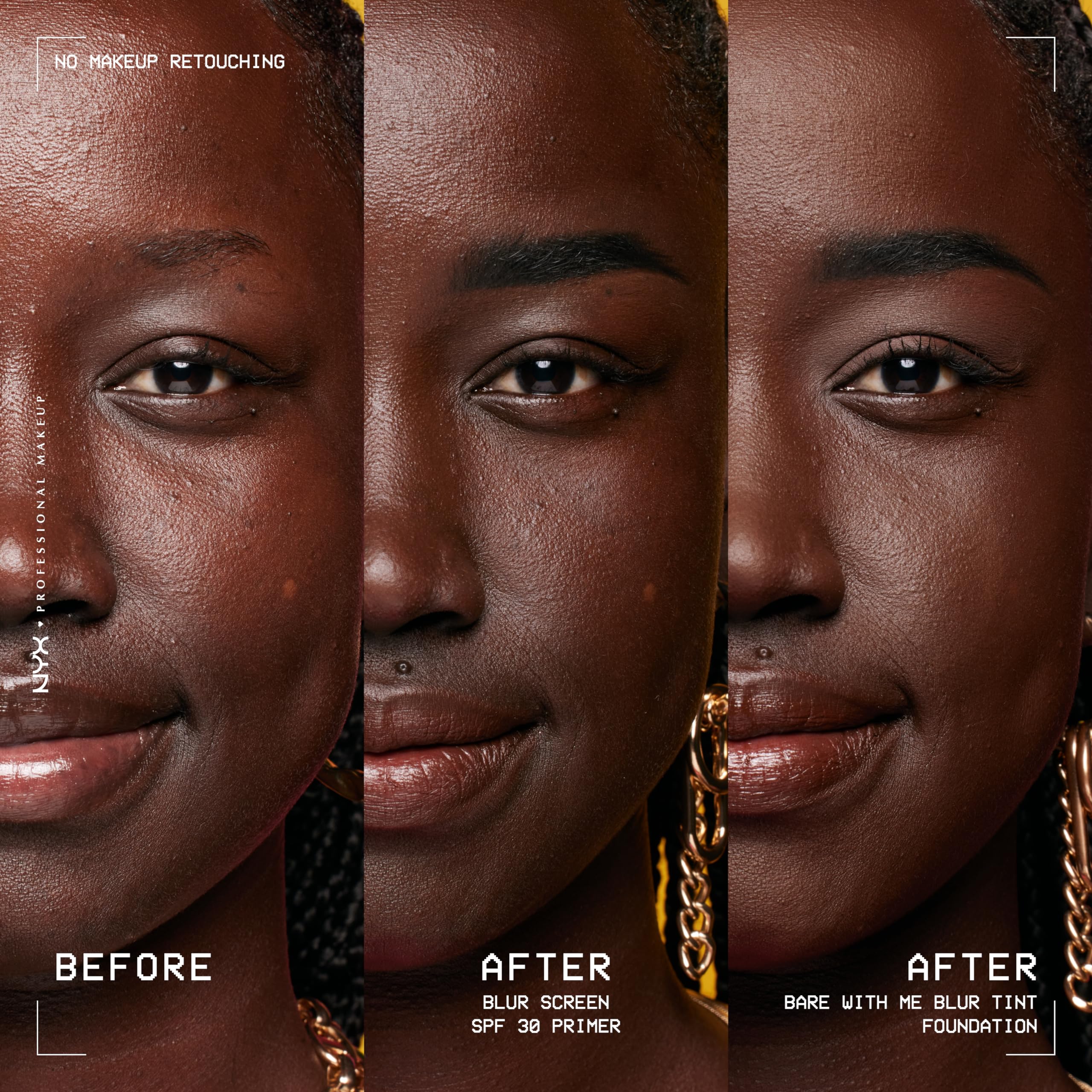 NYX PROFESSIONAL MAKEUP Blurscreen SPF 30 Primer, 3-in-1 Blurring Makeup Primer with Sunscreen, Vegan Formula with No White Cast or Greasy Feeling