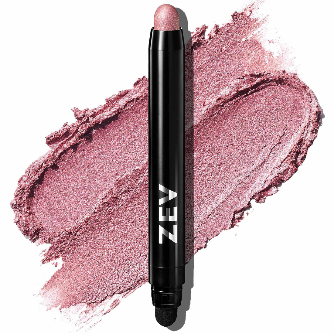 Zev Eyeshadow Stick – ShadeRush 2-in-1 Cream Eyeshadow Stick – Cream-to-Powder Eye Shadow with Built-in Smudger – Shimmer Makeup – Waterproof and Crease-Proof – Mauve Shimmer
