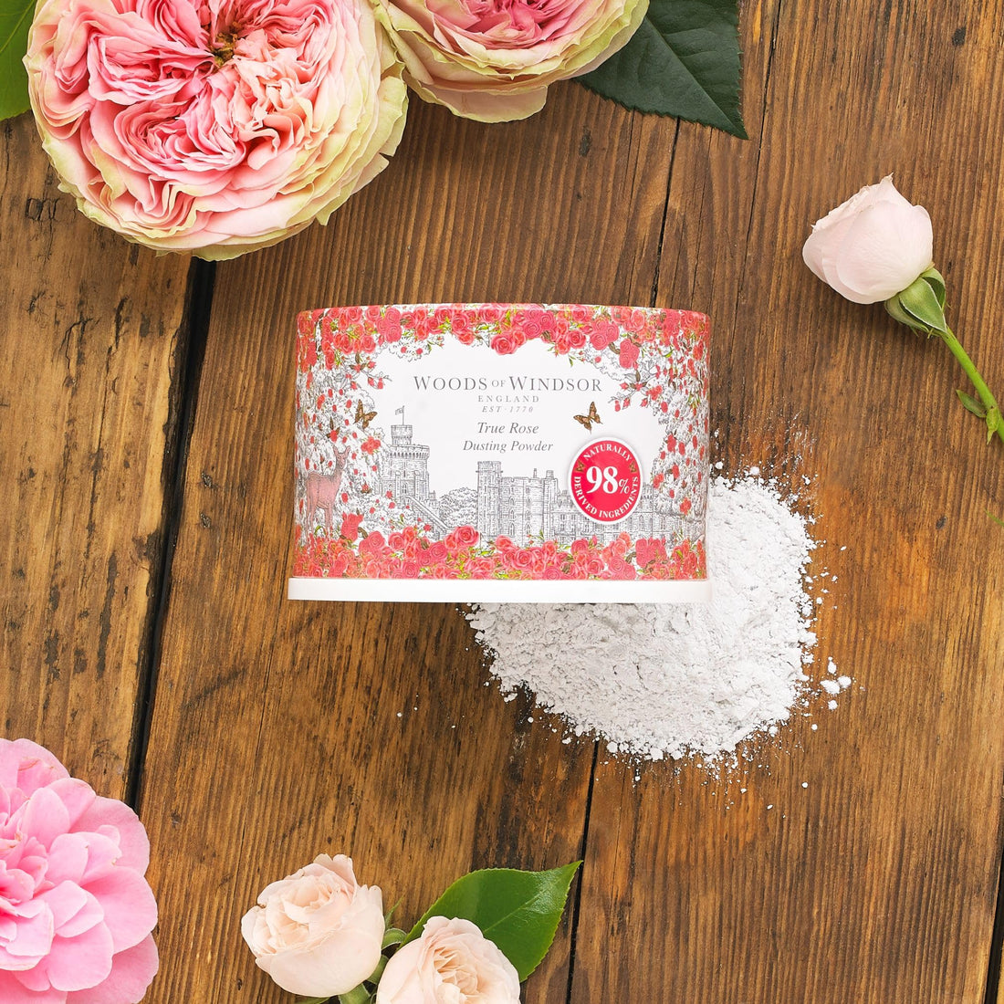 Woods Of Windsor True Rose By Woods Of Windsor Dusting Powder/FN221825/3.5 oz//