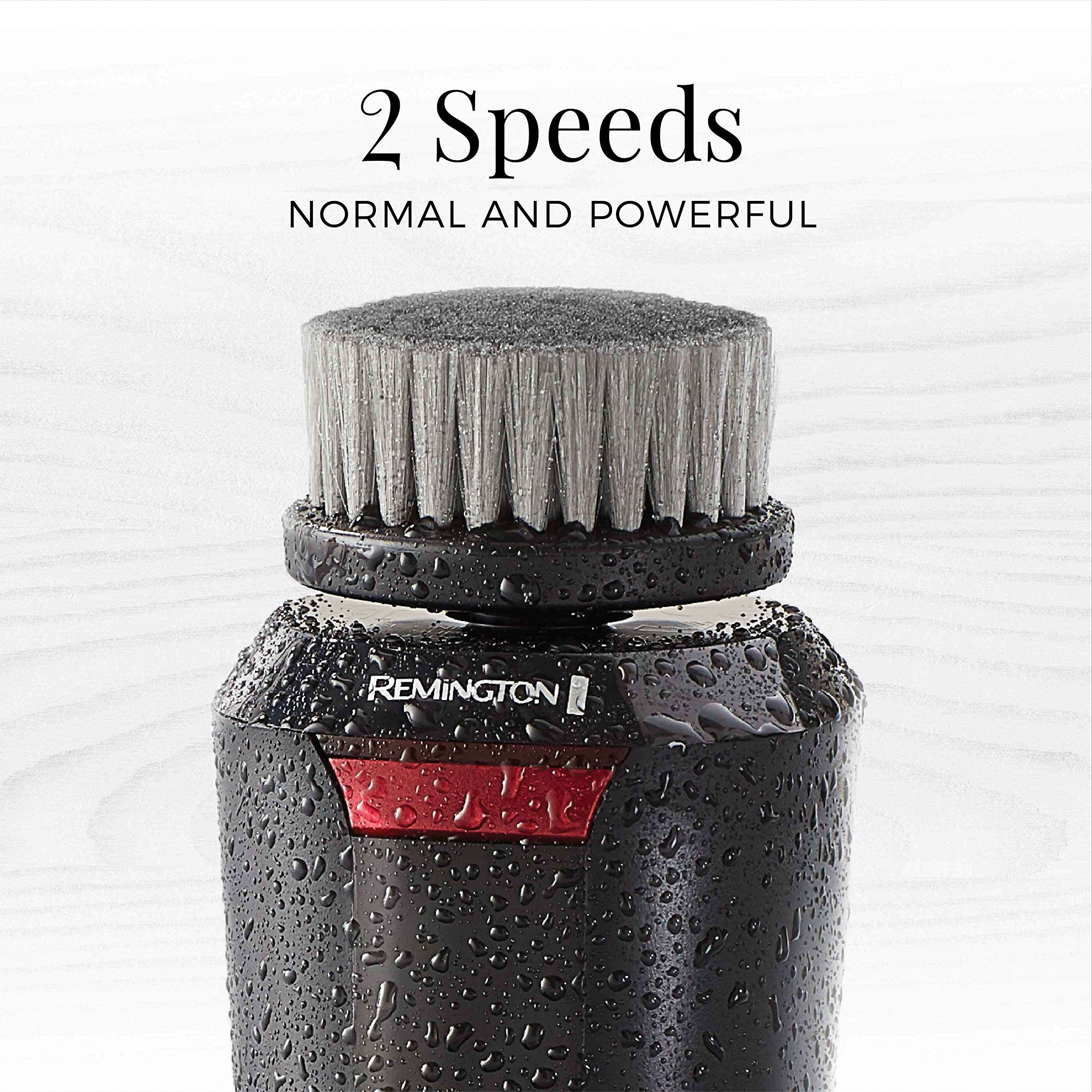 Remington Reveal Men's Compact Facial Cleansing Brush with Pre Shave and Charcoal Heads (FC1500B)