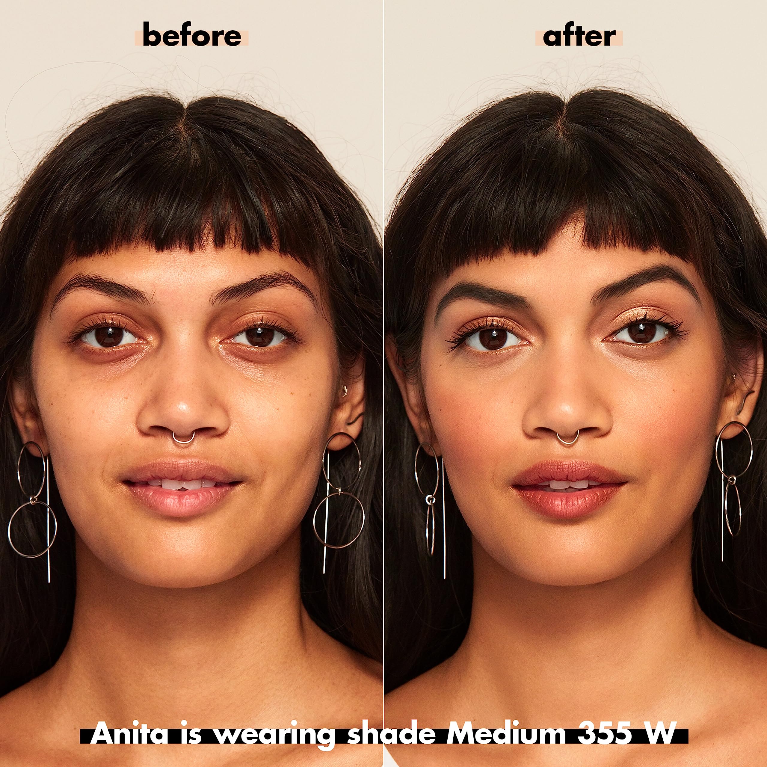 e.l.f. Camo CC Cream | Color Correcting Full Coverage Foundation with SPF 30 | Medium 355 W | 1.05 Oz (30g)