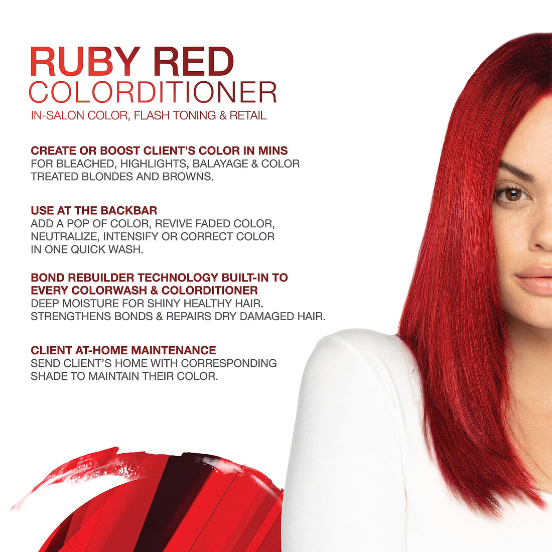 Celeb Luxury Gem Lites Colorditioner: Ruby Red Hair Color Depositing Conditioner, Bondfix Bond Rebuilder, 10 Traditional Colors, Stops Fade. Condition + Color, Cruelty-Free, 100% Vegan