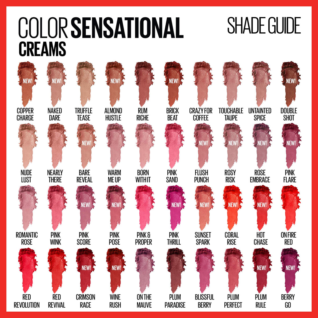 Maybelline Color Sensational Lipstick, Lip Makeup, Cream Finish, Hydrating Lipstick, Flush Punch, Nude Pink 0.15 oz (Pack of 2)